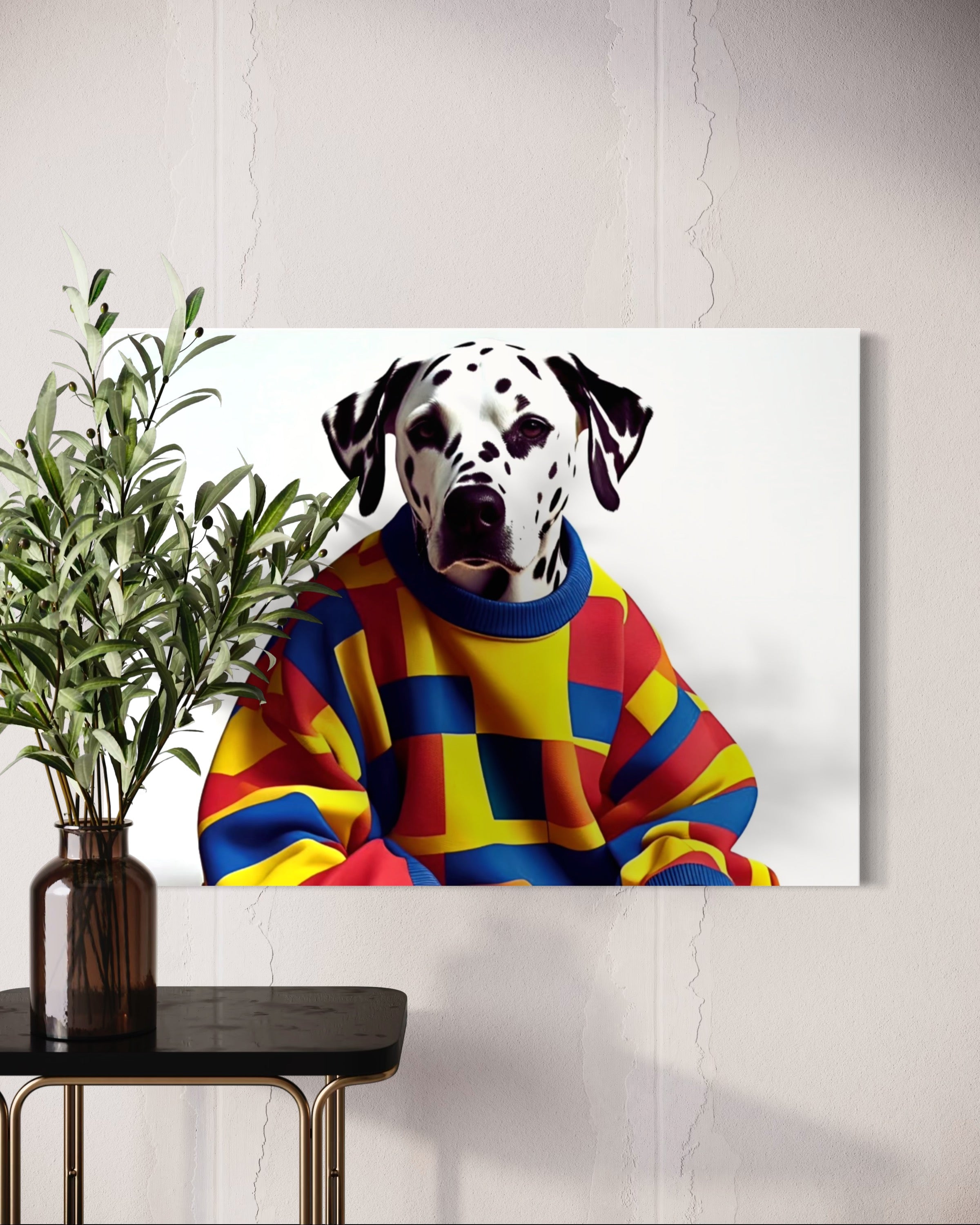Dalmatian in a Vintage Sweater
