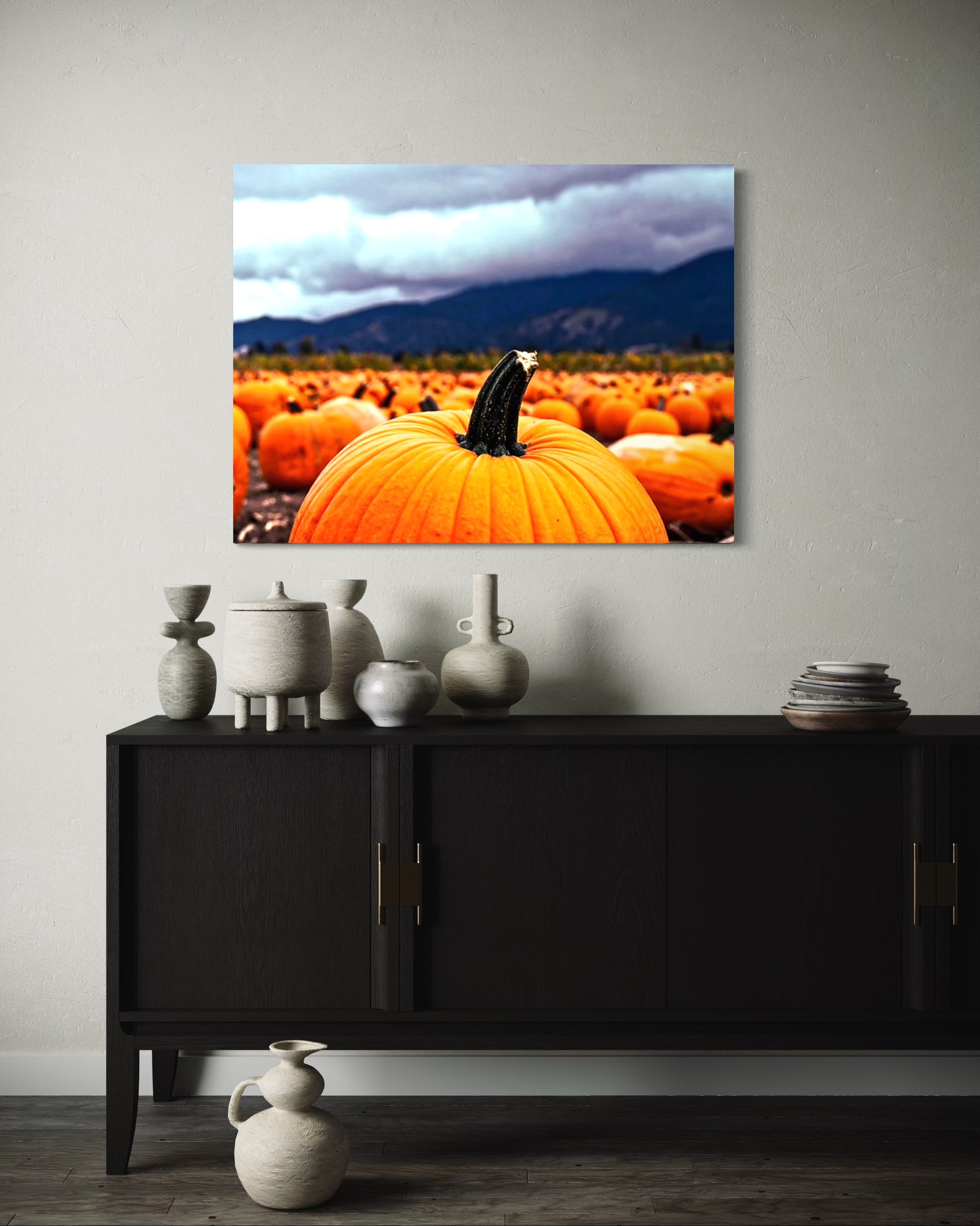 Pumpkin Patch in a Storm