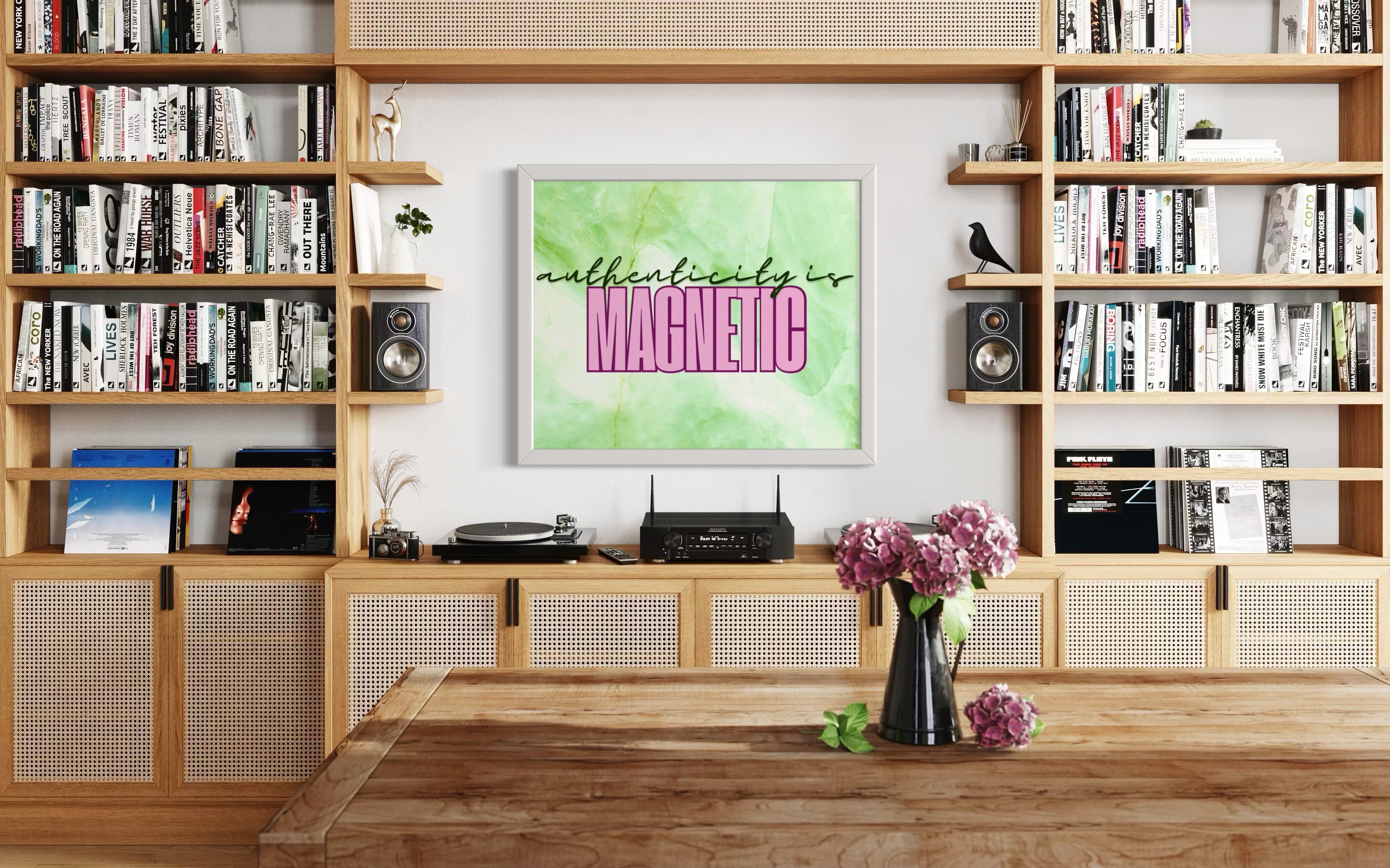 Authenticity is Magnetic Poster
