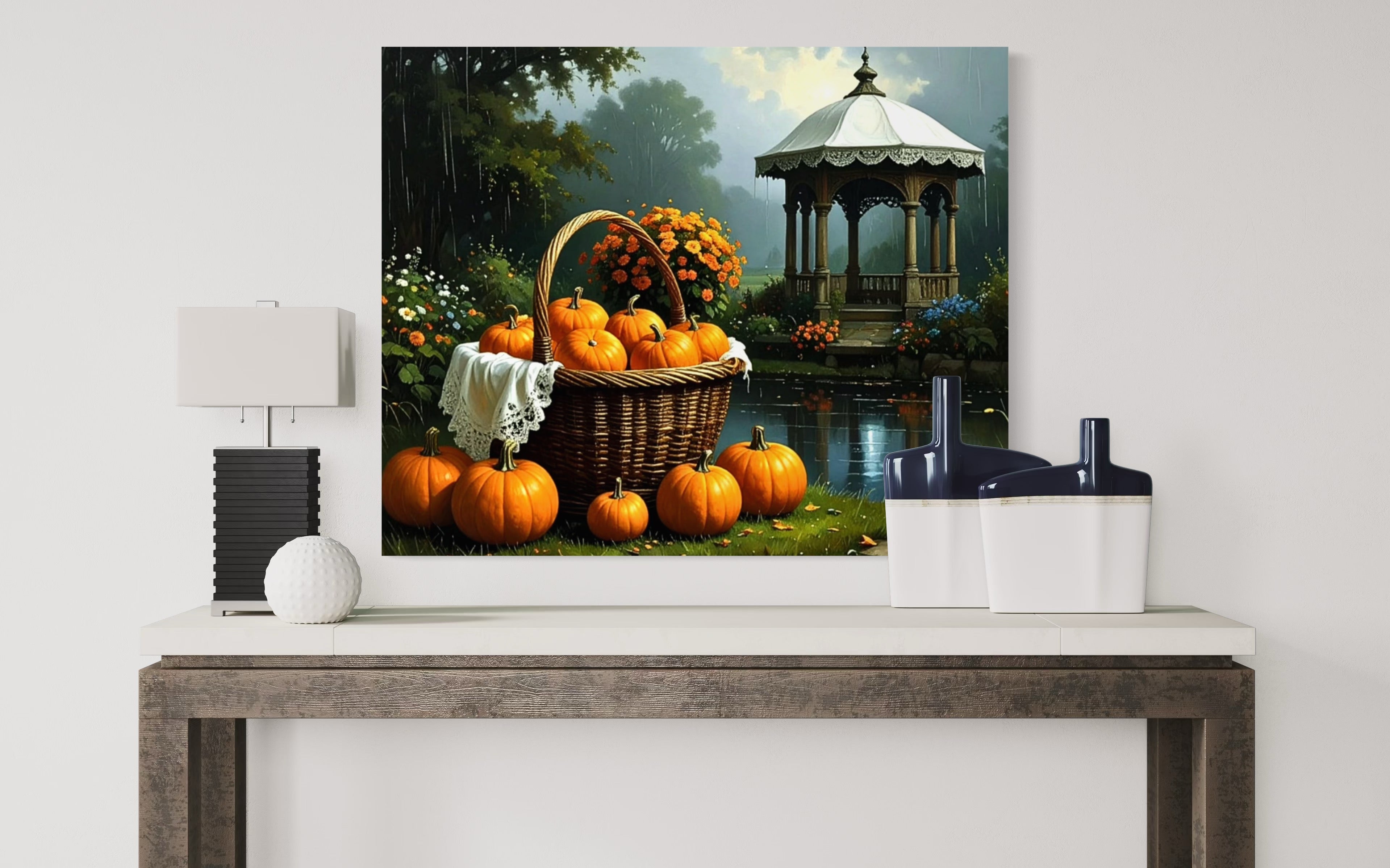 Pumpkin Basket and Gazebo