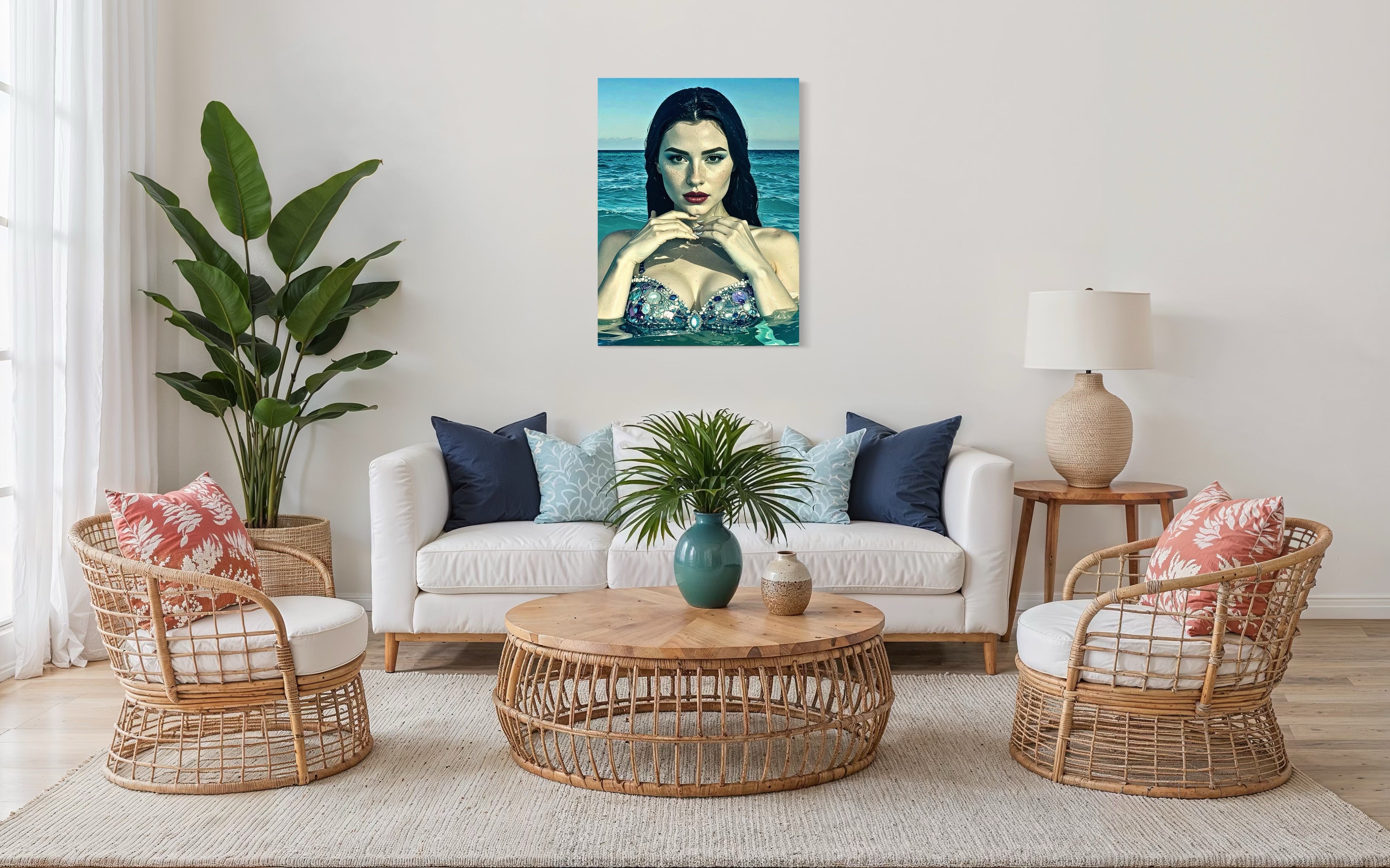 Ophelia Siren of Anse Georgette, Seychelles Museum Print