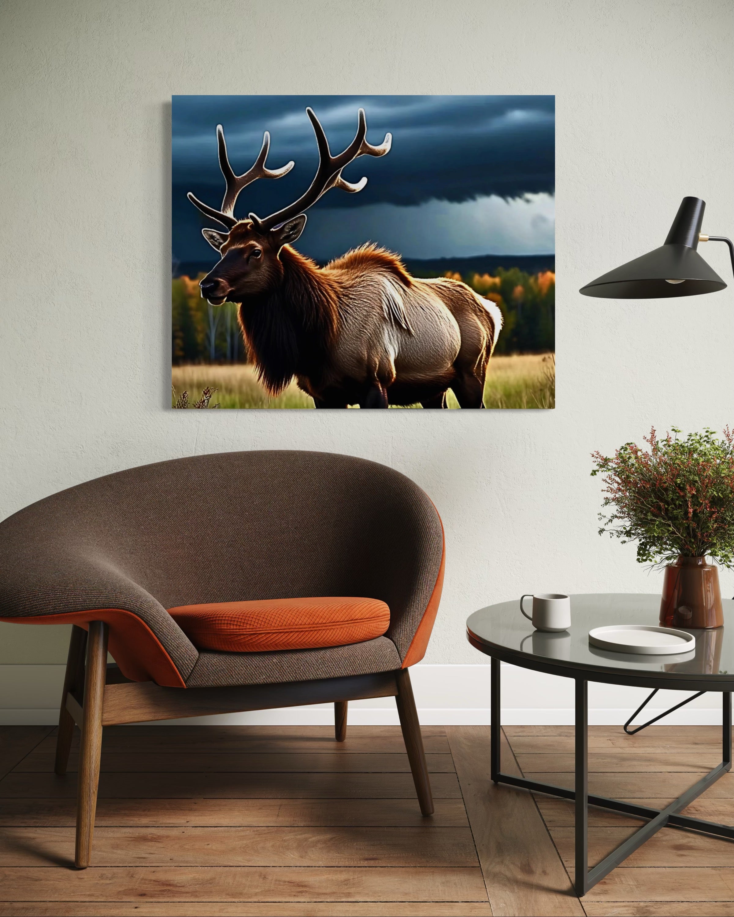 Elk in the Rockies in Autumn Museum Print