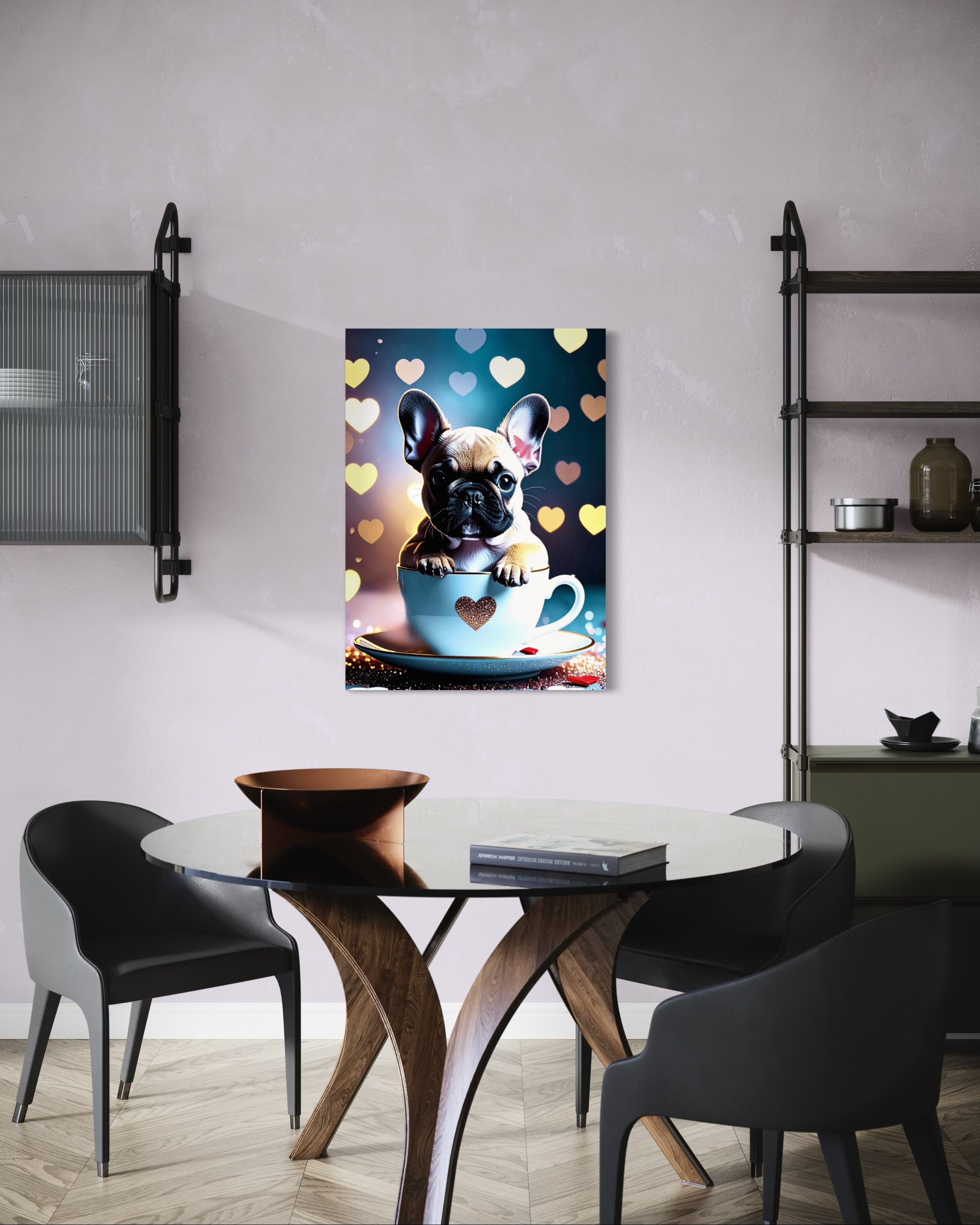 Tea Cup Frenchie Puppy Museum Print