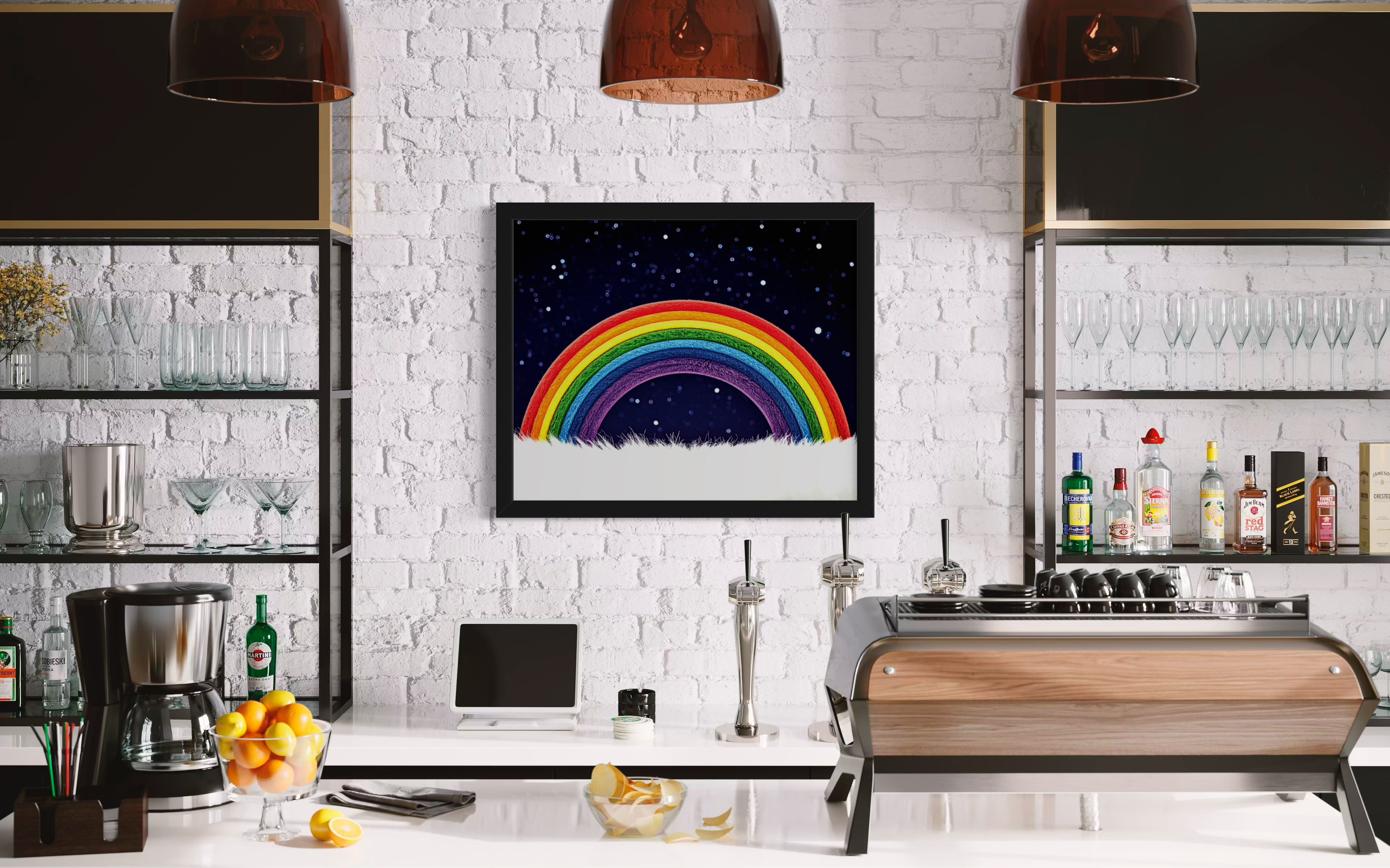 Furry Rainbow Museum Print