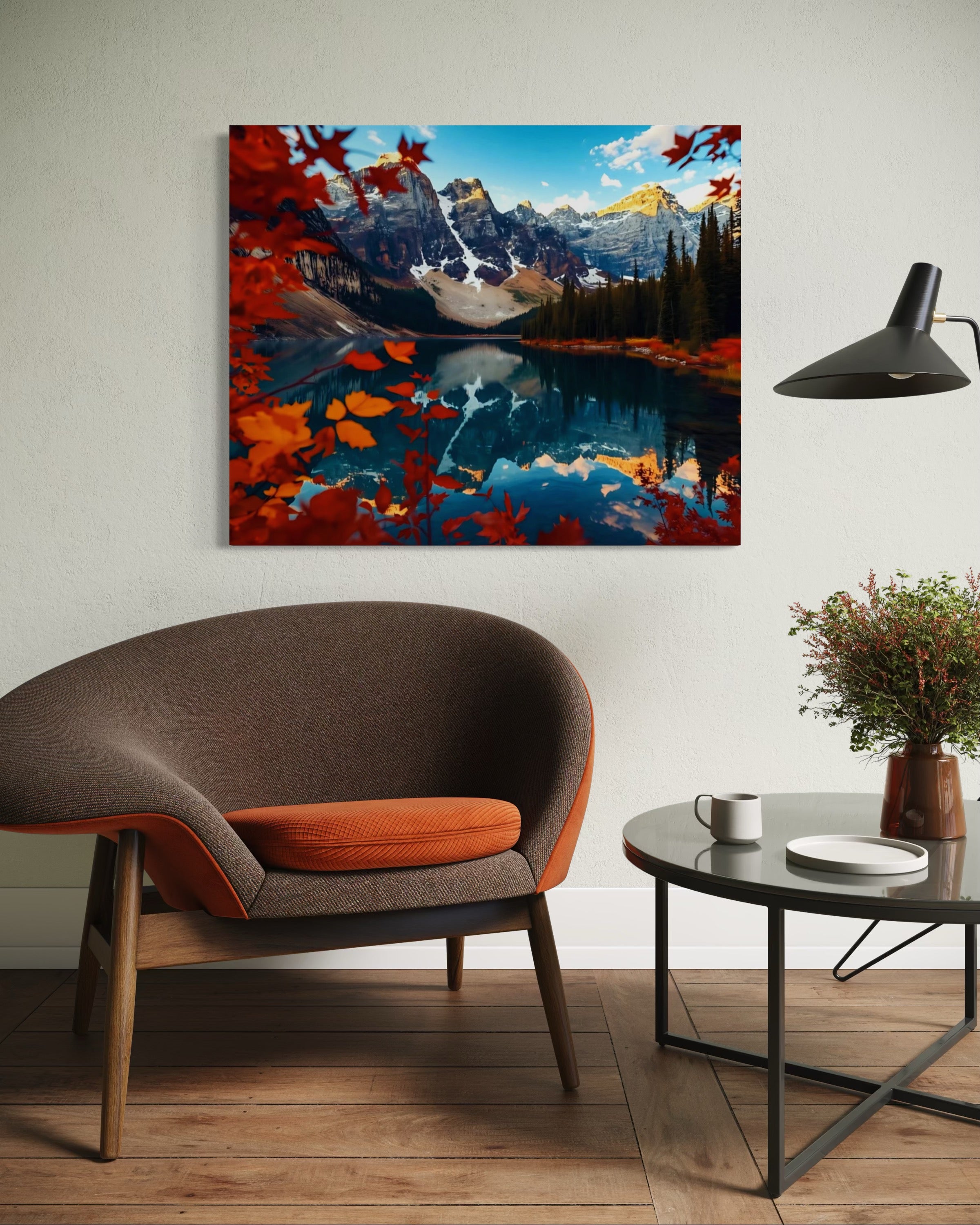 Fall Landscape of the Canadian Rockies Museum Print