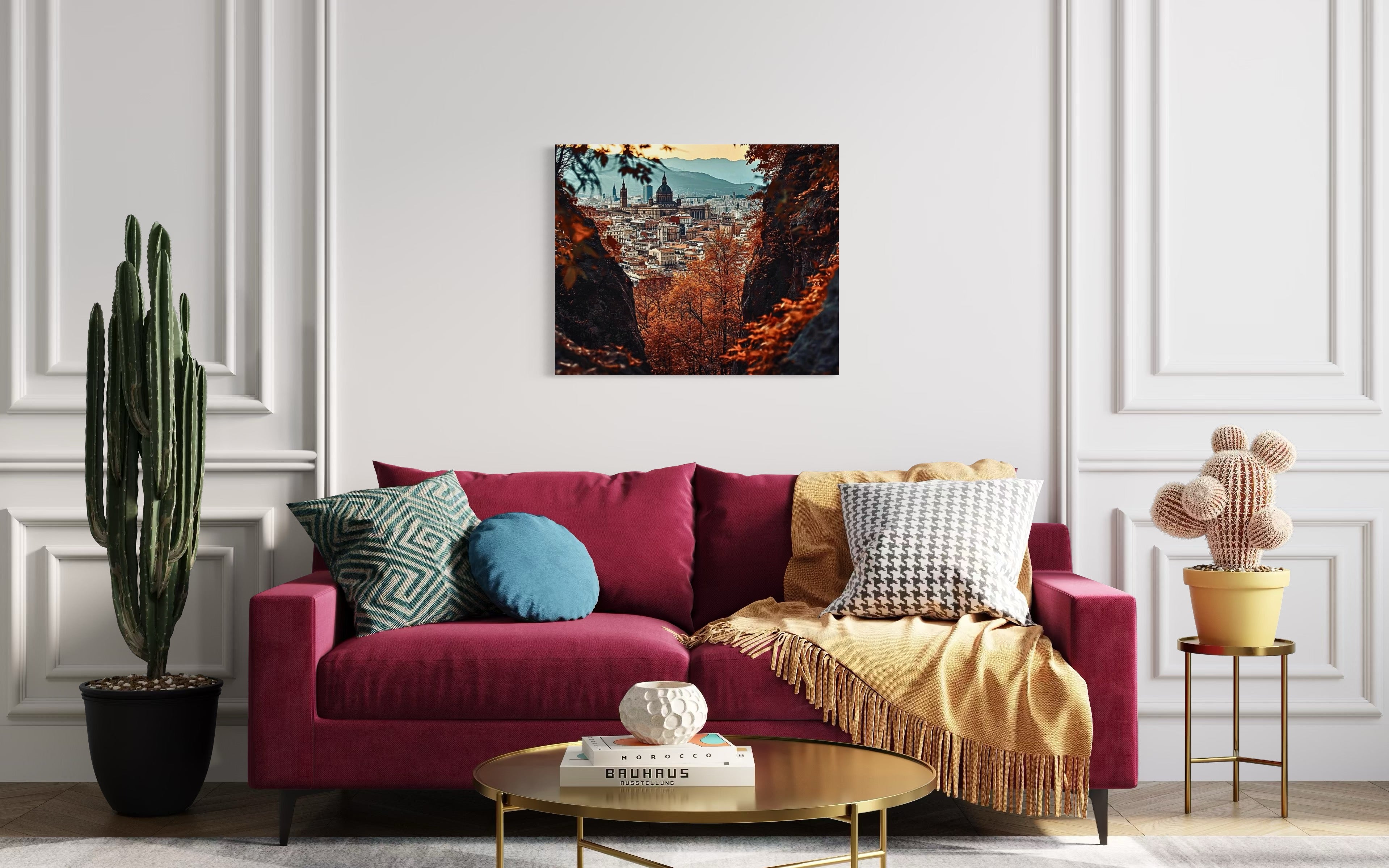 Barcelona in the Fall Museum Print