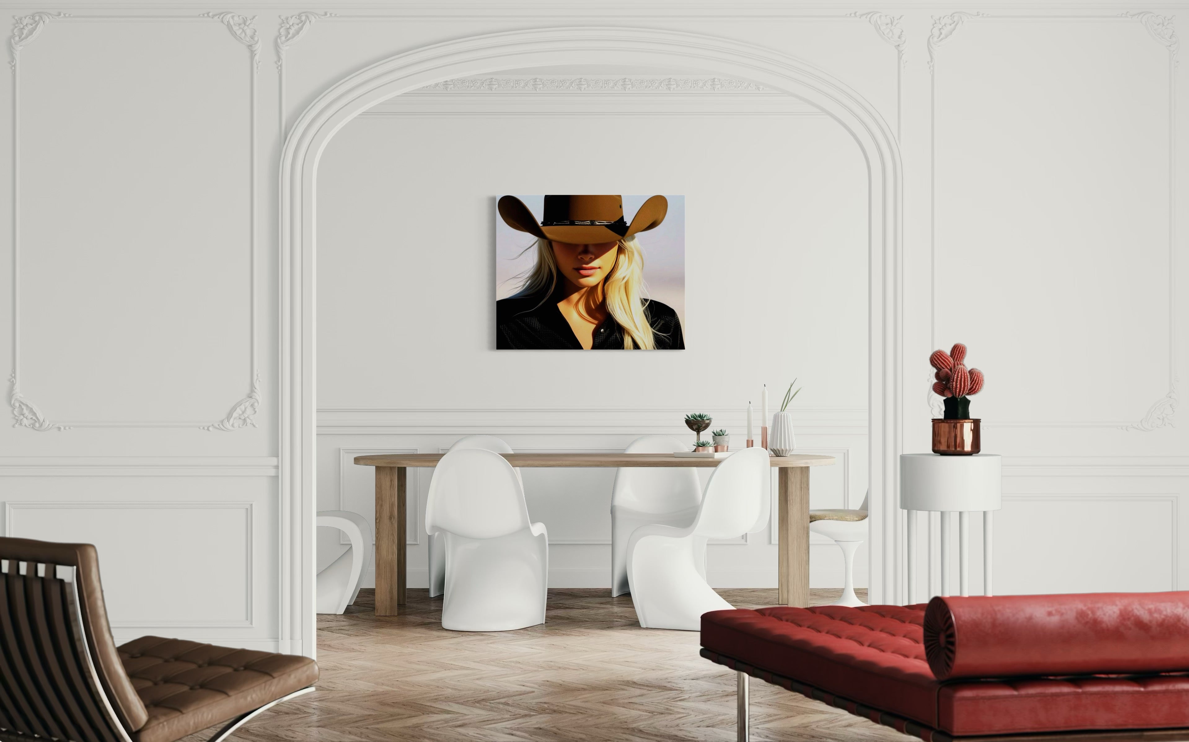Blonde Cowgirl Museum Print