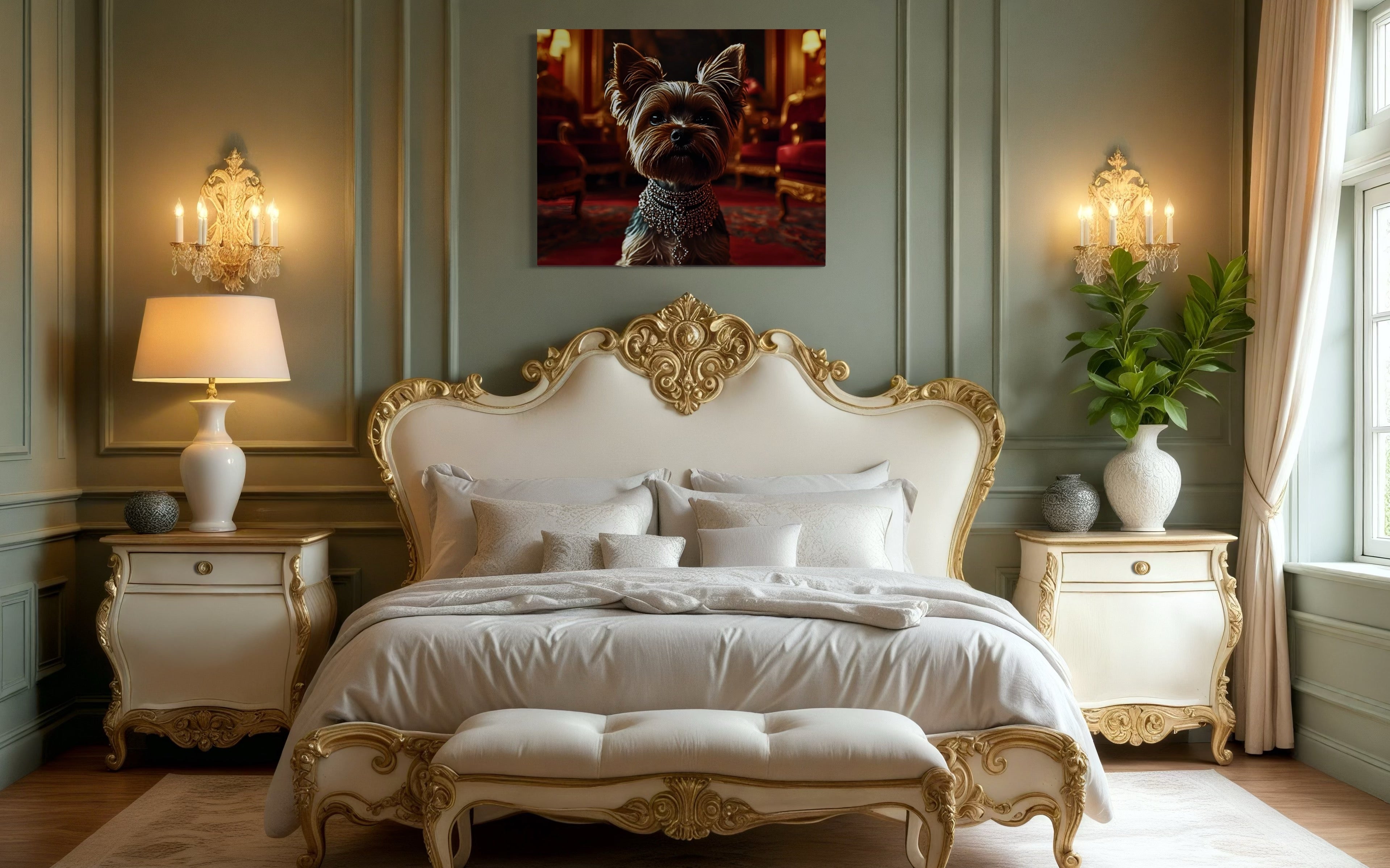 Victorian Royal Yorkie Portrait