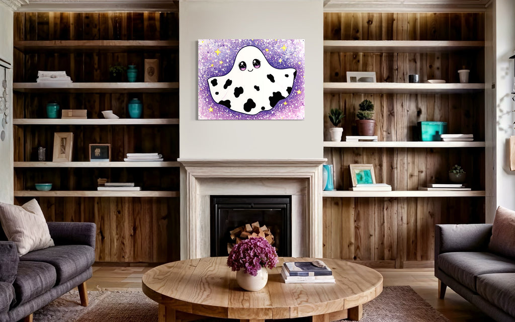 Cow Print Ghost Girl Cutie on Glitter