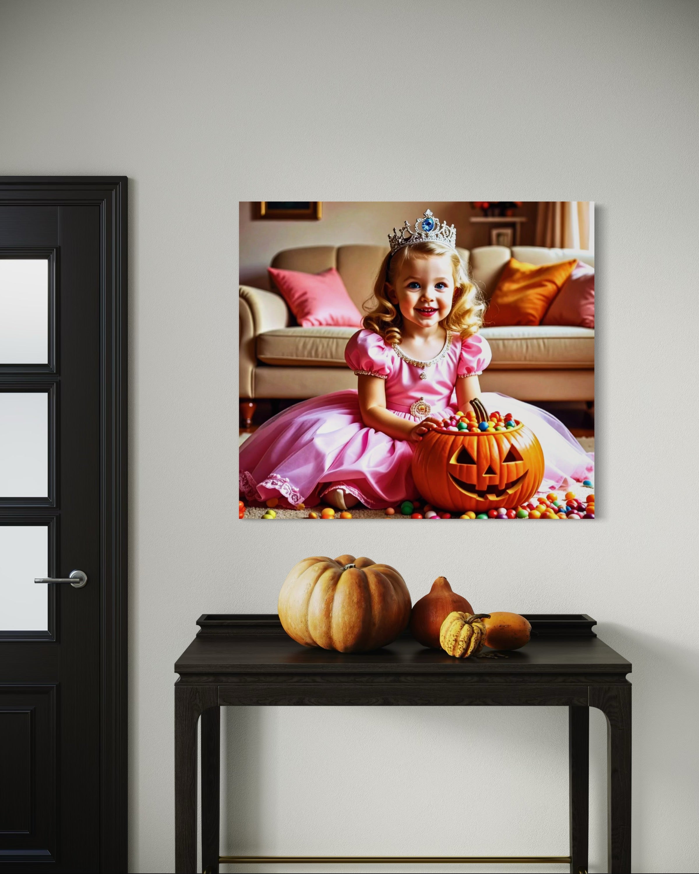 Halloween Princess Trick or Treater Museum Print