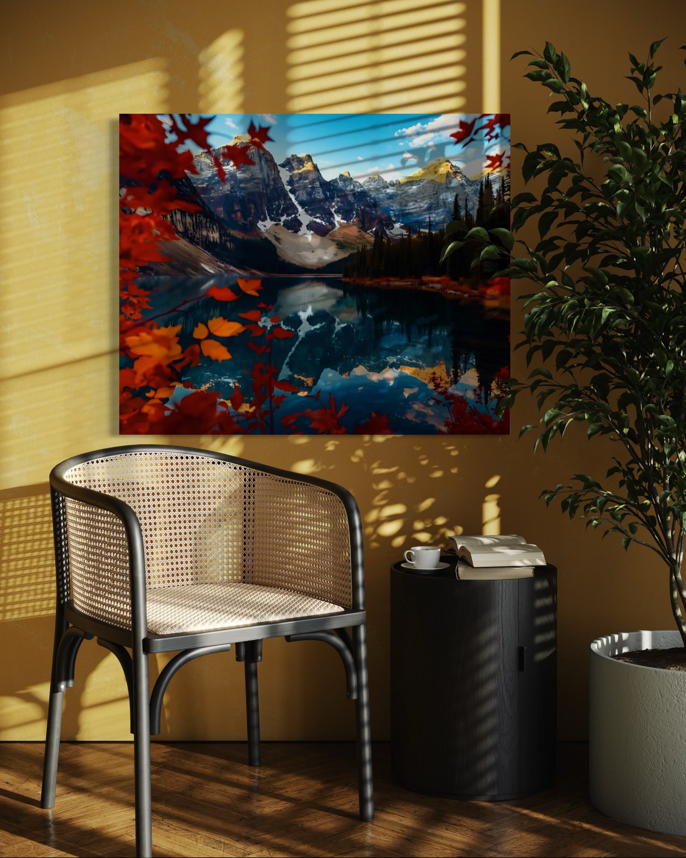 Fall Landscape of the Canadian Rockies Museum Print