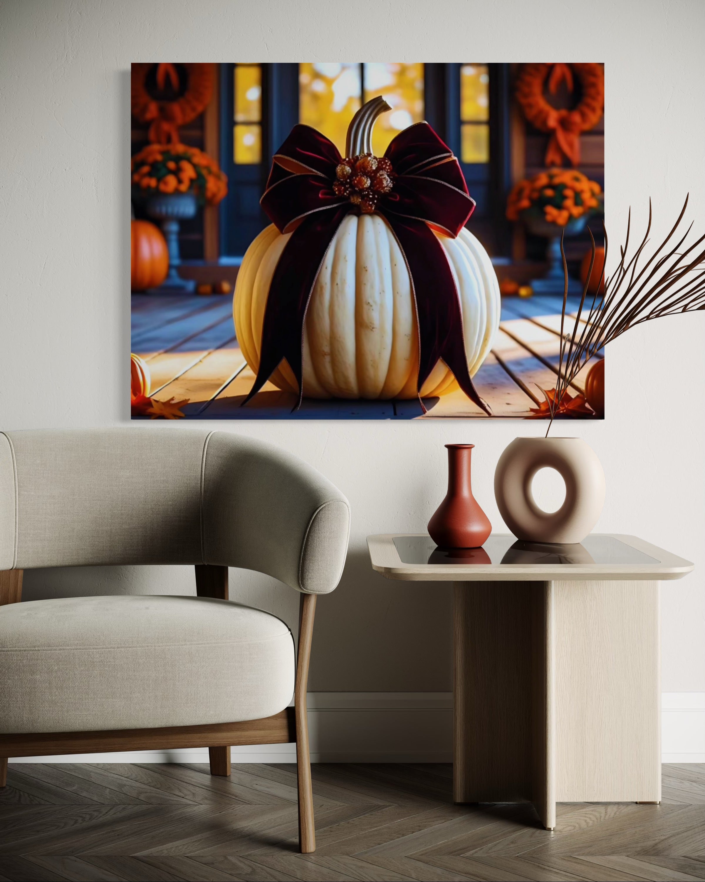 Thanksgiving Porch Pumpkin I