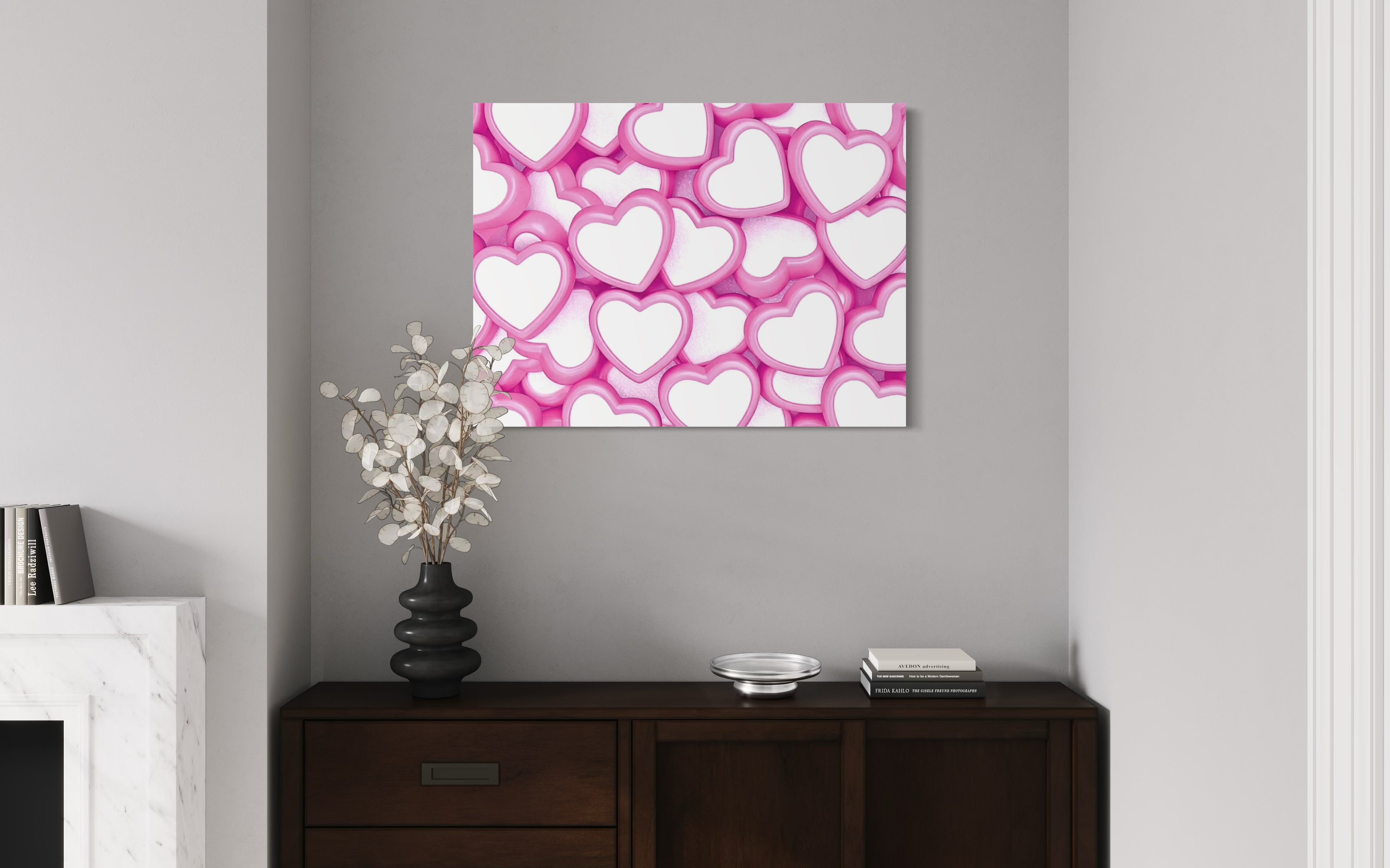 Candy Hearts Museum Print
