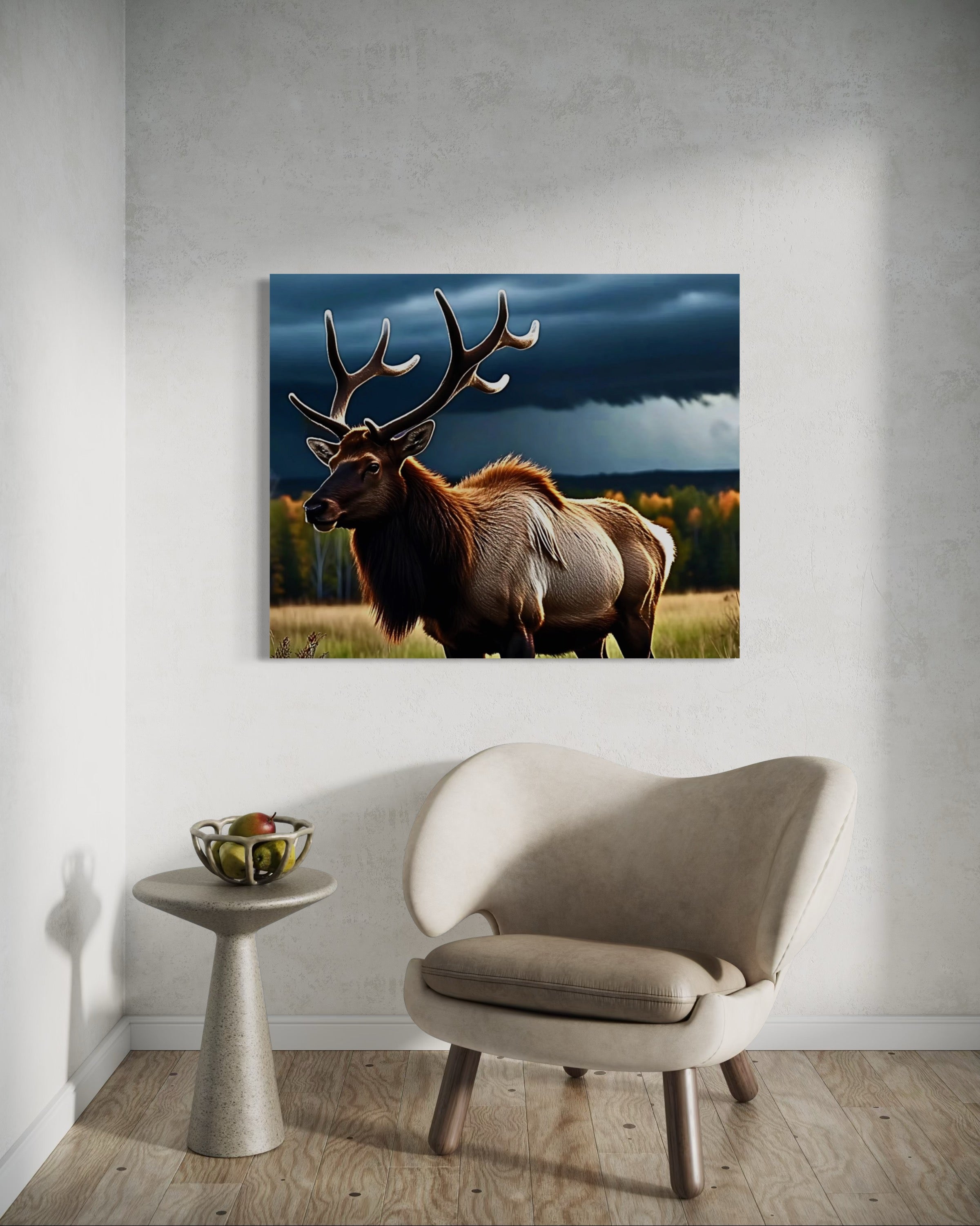 Elk in the Rockies in Autumn Museum Print