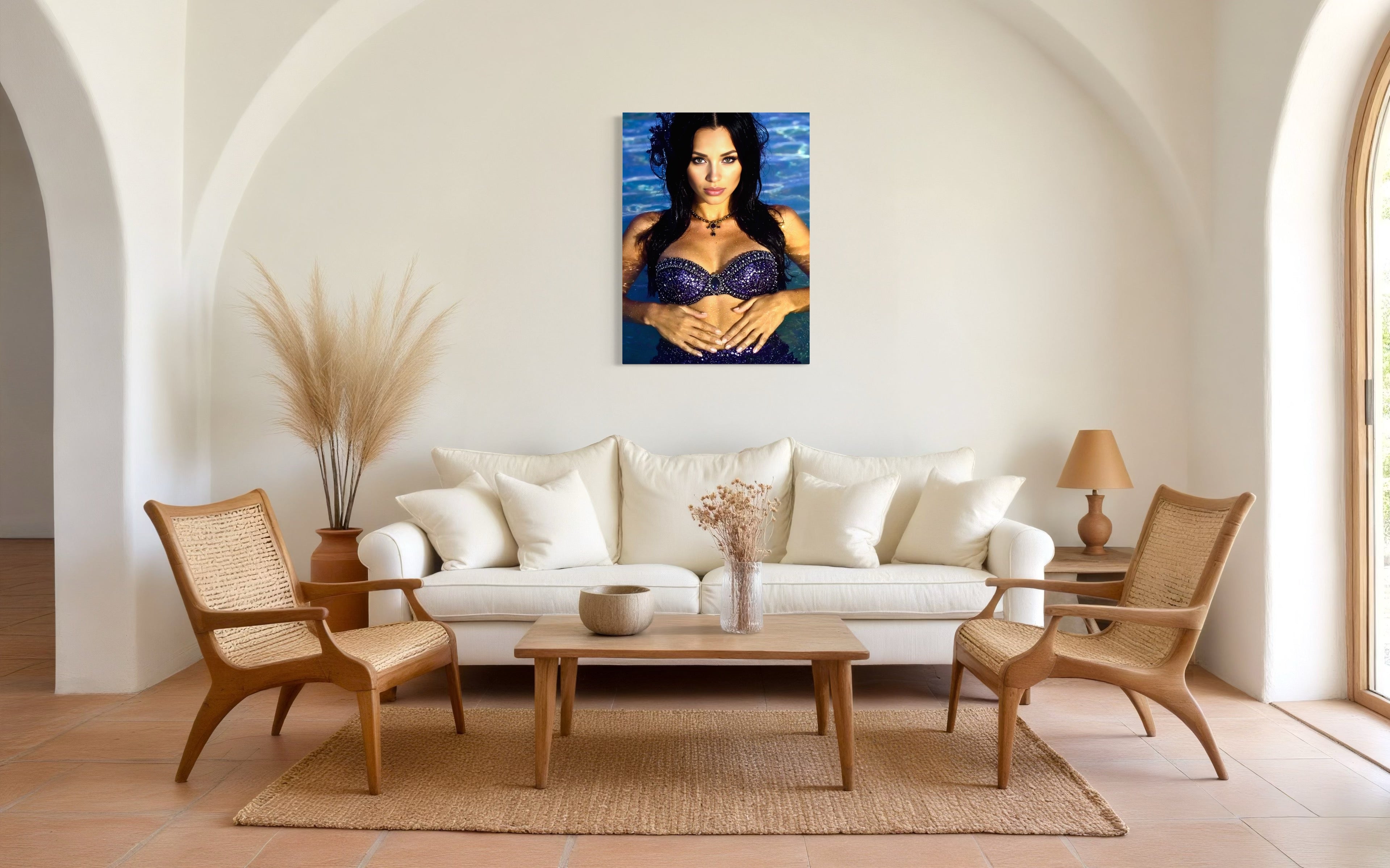 Evangeline Siren of Thames River Museum Print