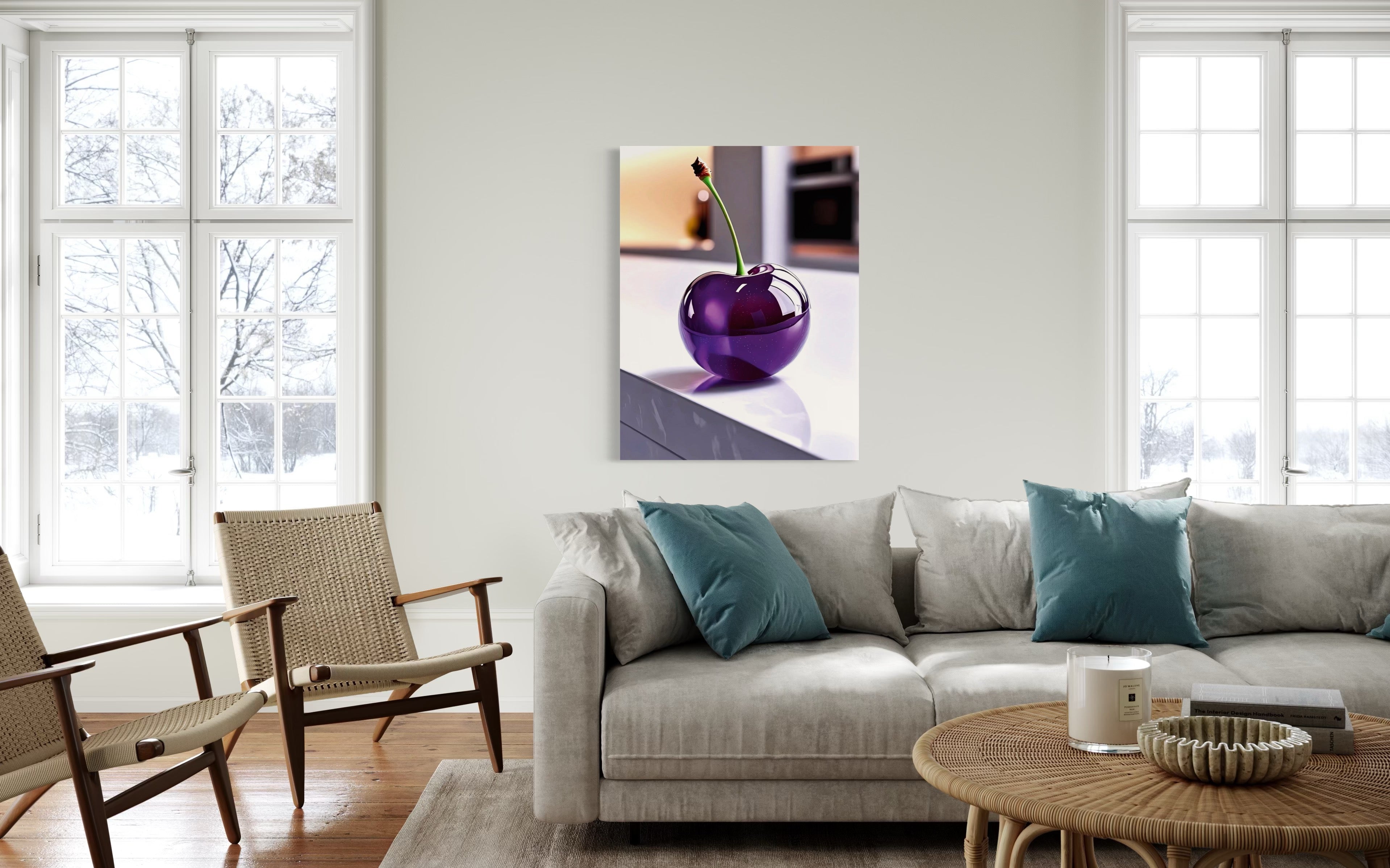 Grape Glass Cherry Museum Print
