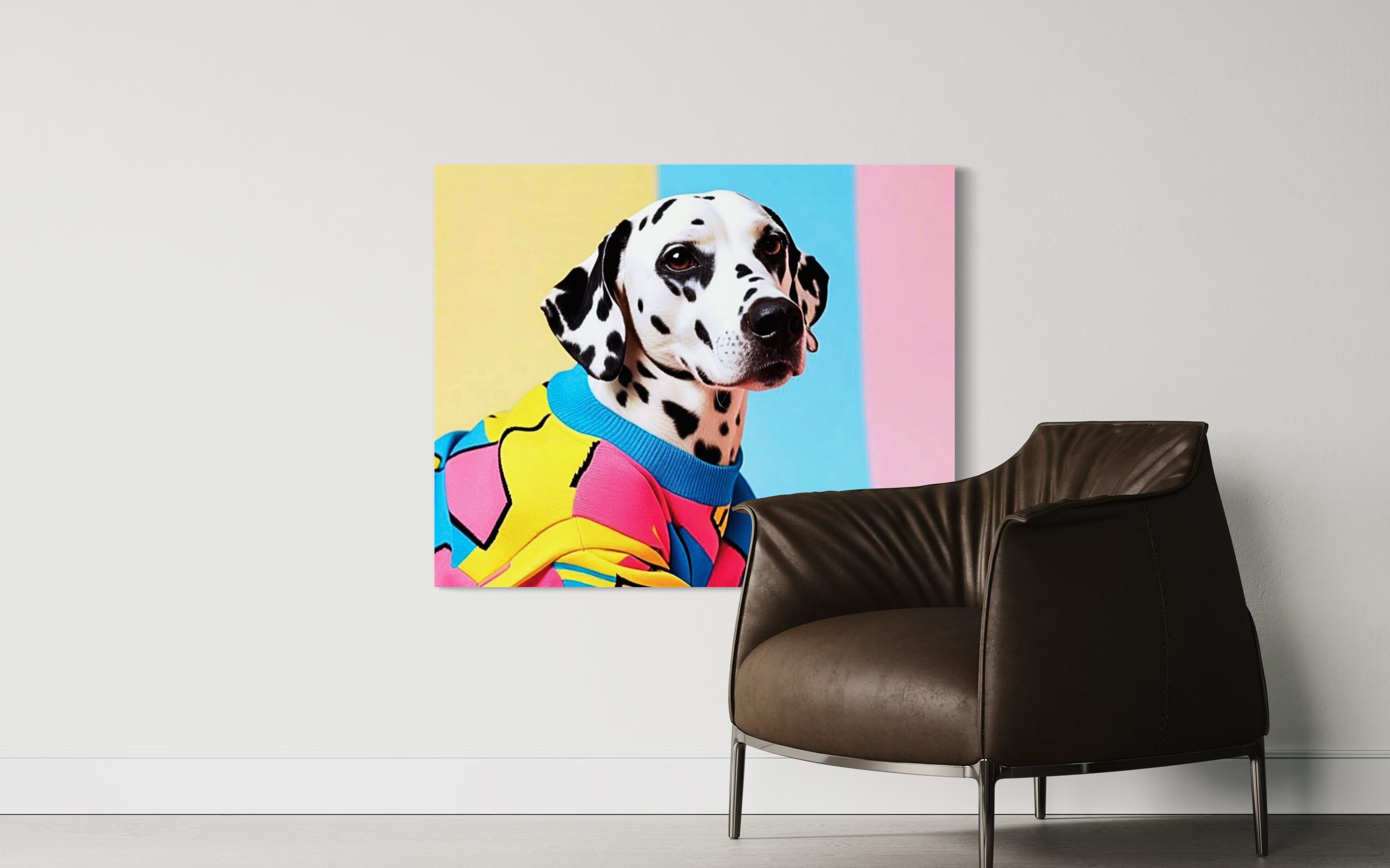 Retro Dalmatian Museum Print