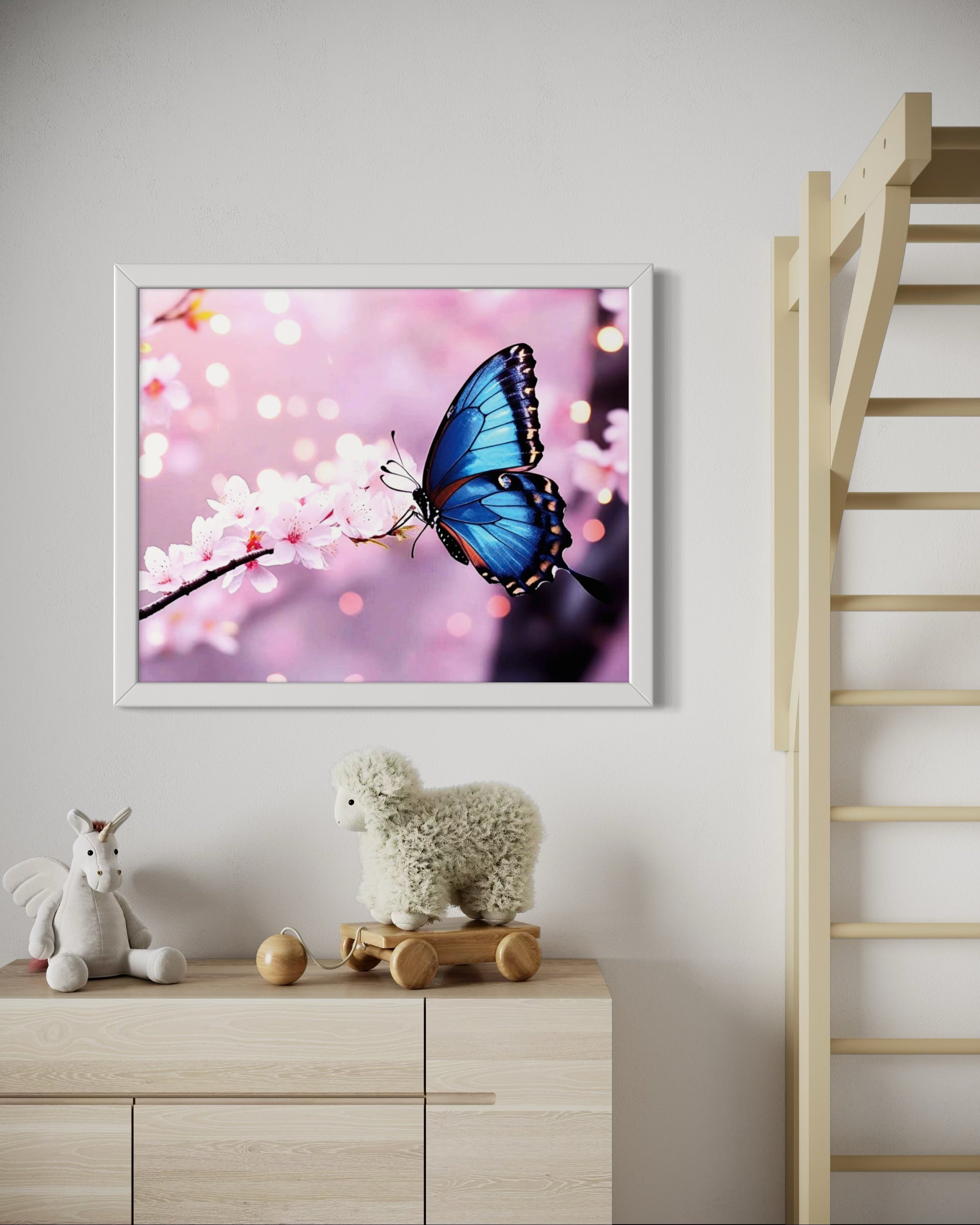 Butterfly Blossoms Museum Print