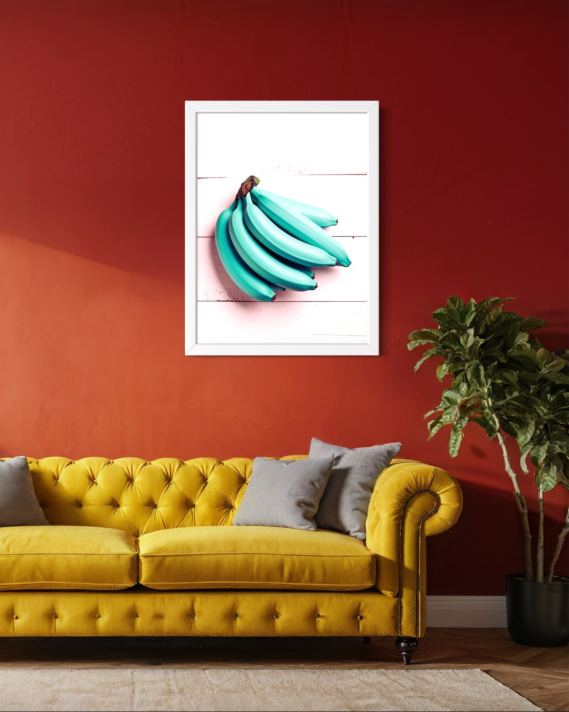 Blue Bananas Museum Print