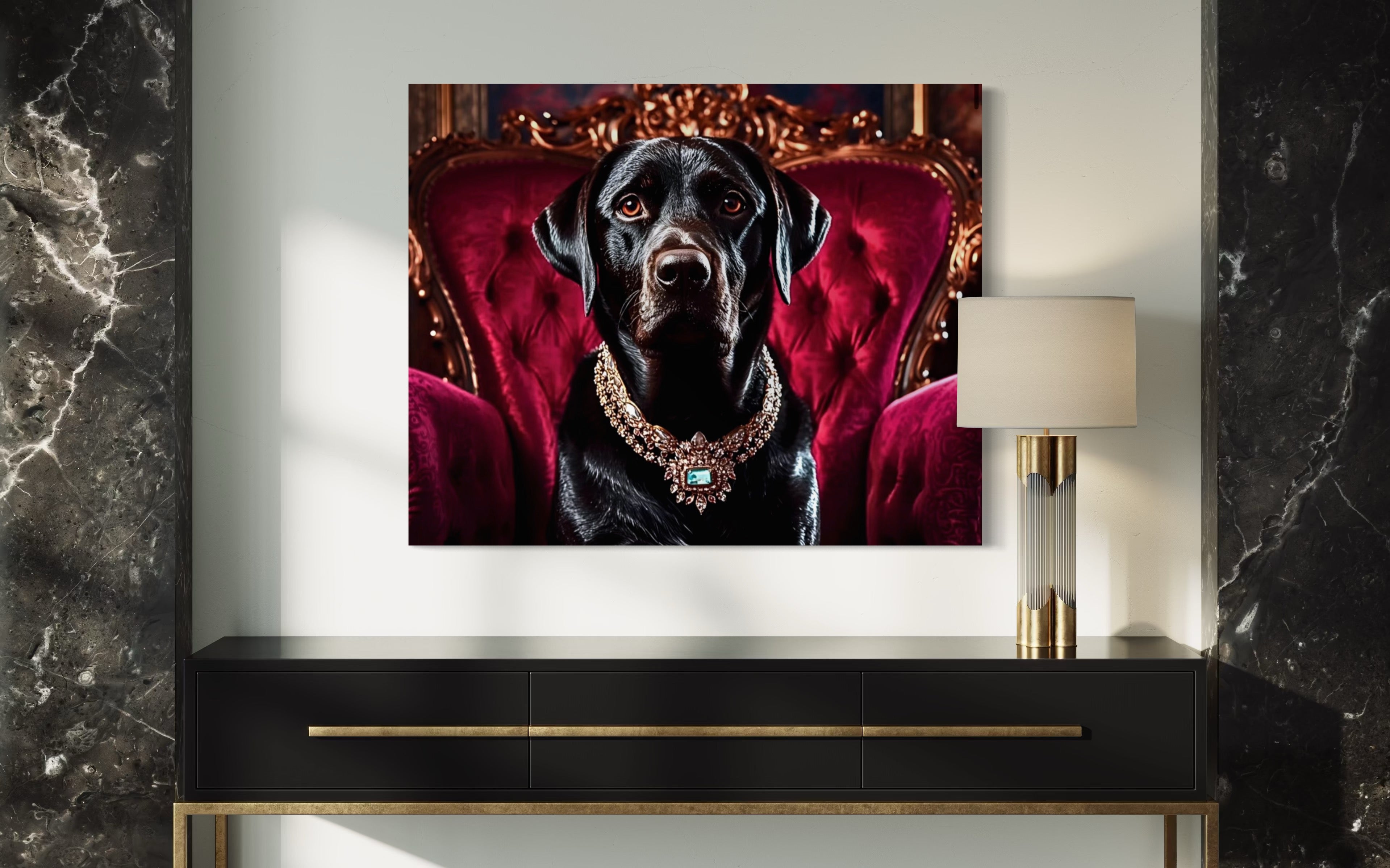 Victorian Royal Labrador Portrait