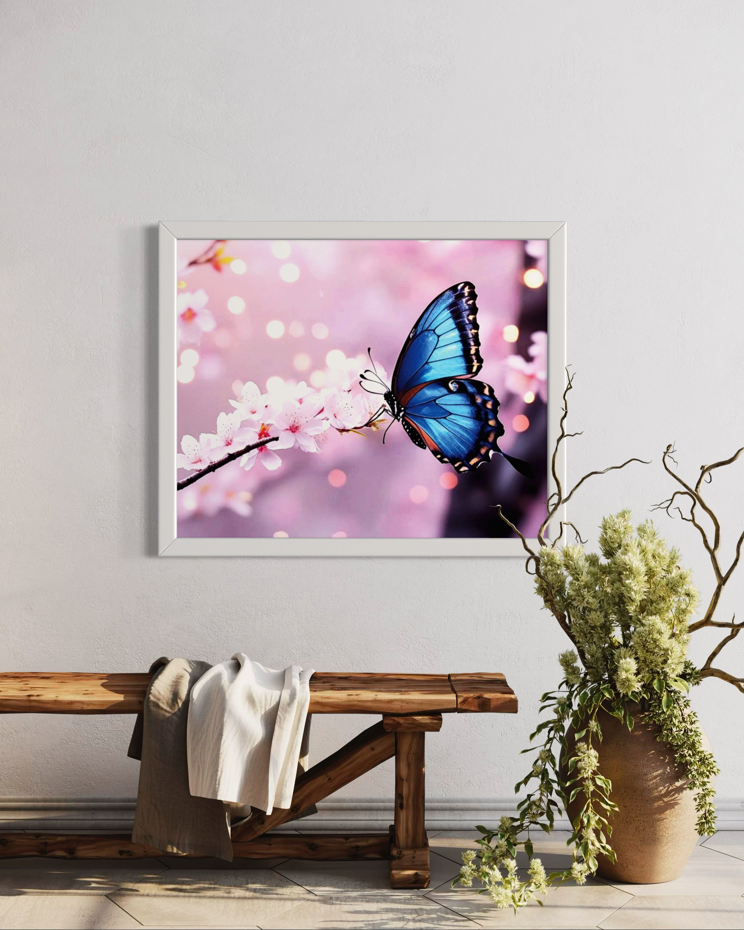 Butterfly Blossoms Museum Print