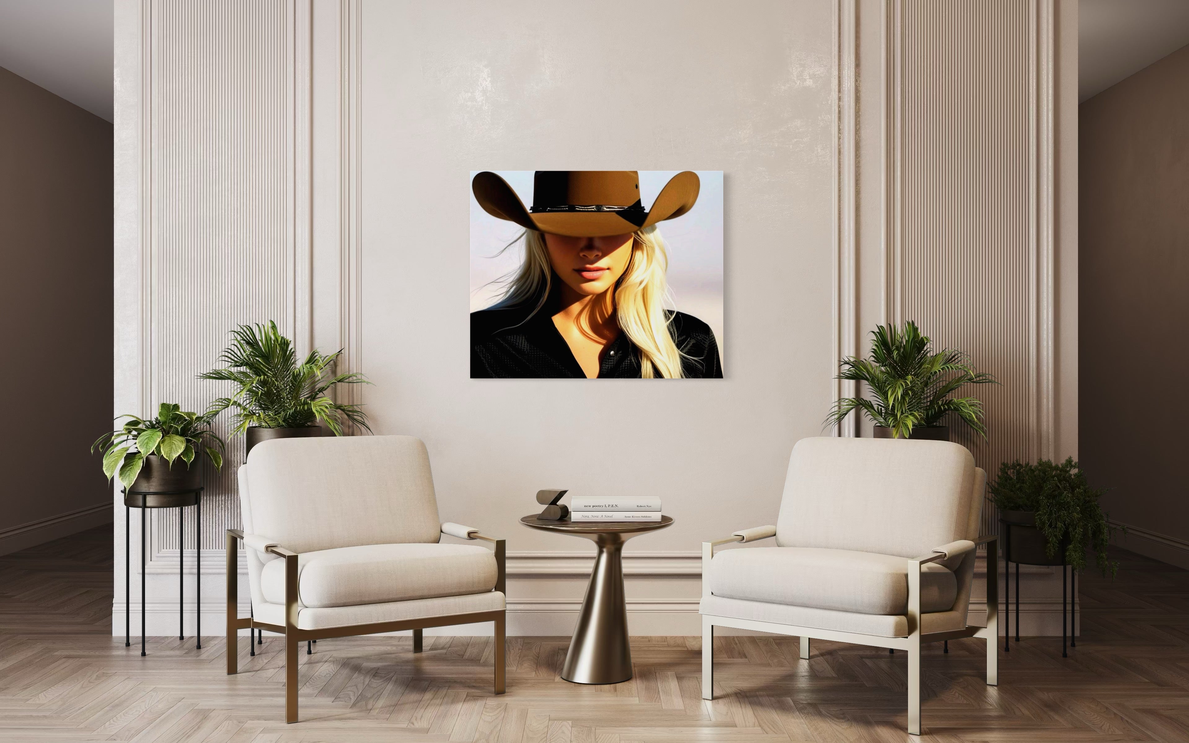 Blonde Cowgirl Museum Print