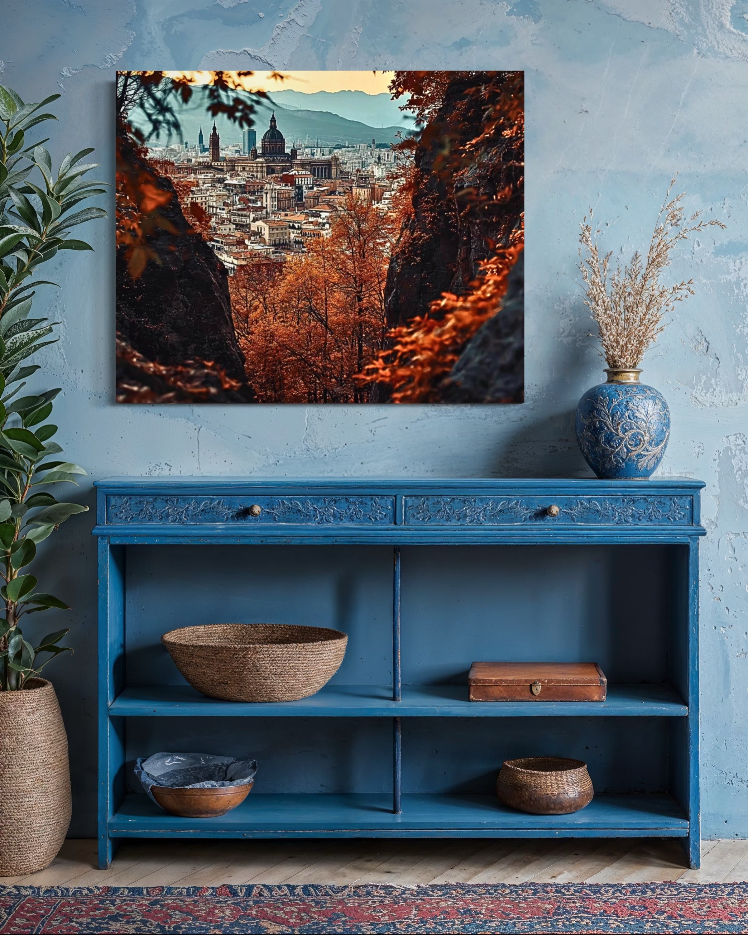 Barcelona in the Fall Museum Print