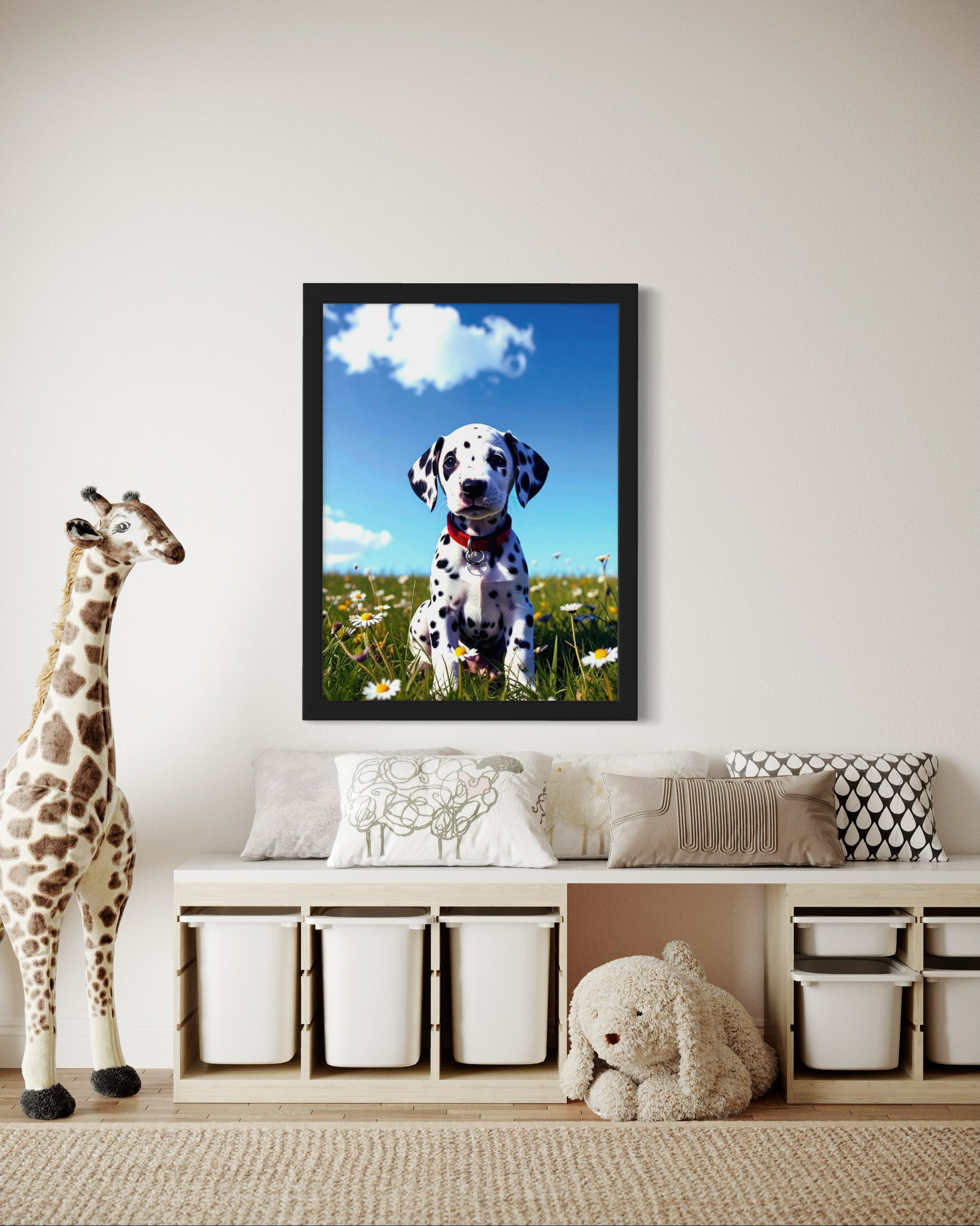 Dalmatian Puppy on a Sunny Day Museum Print