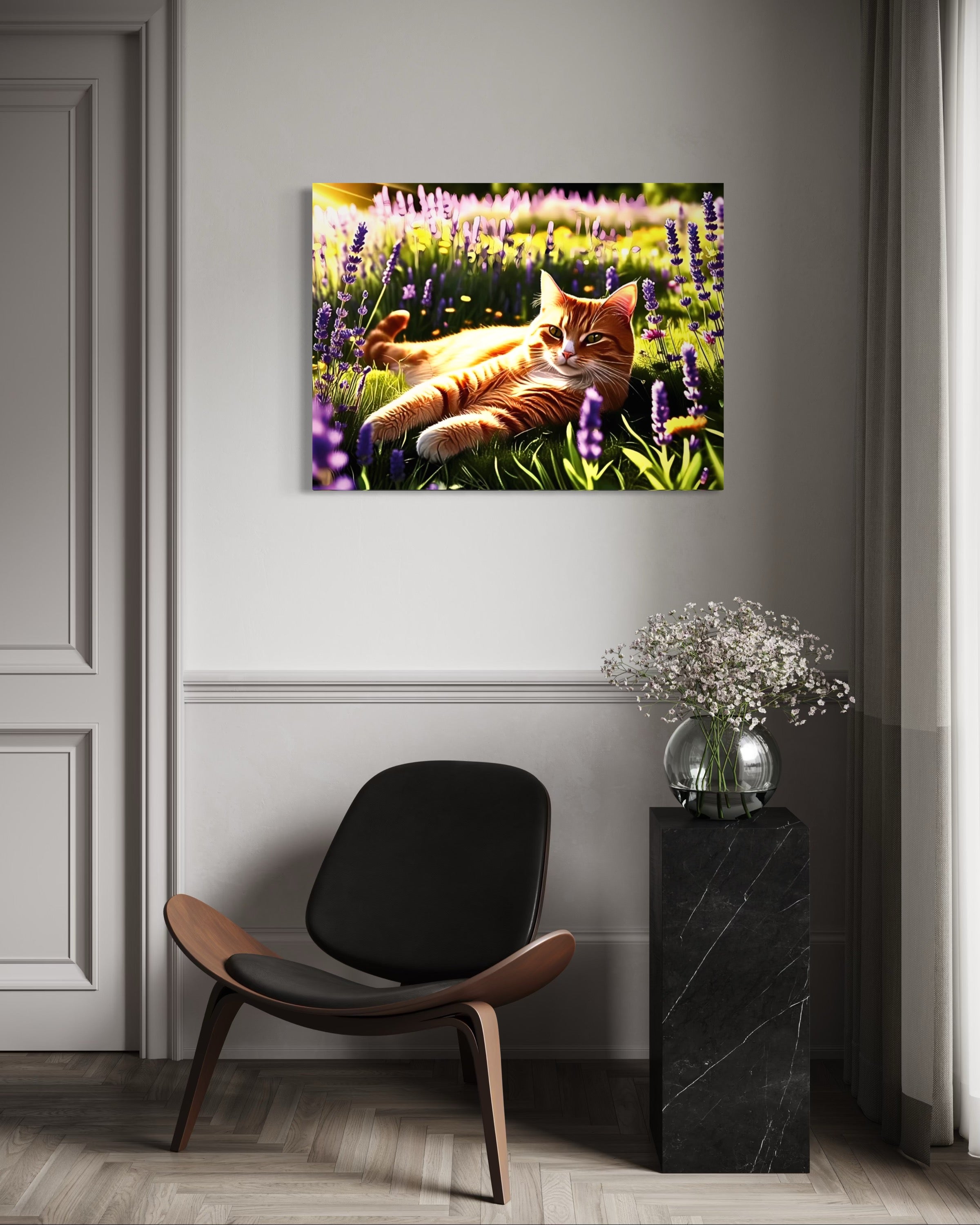 Sunning in the Meadow Museum Print