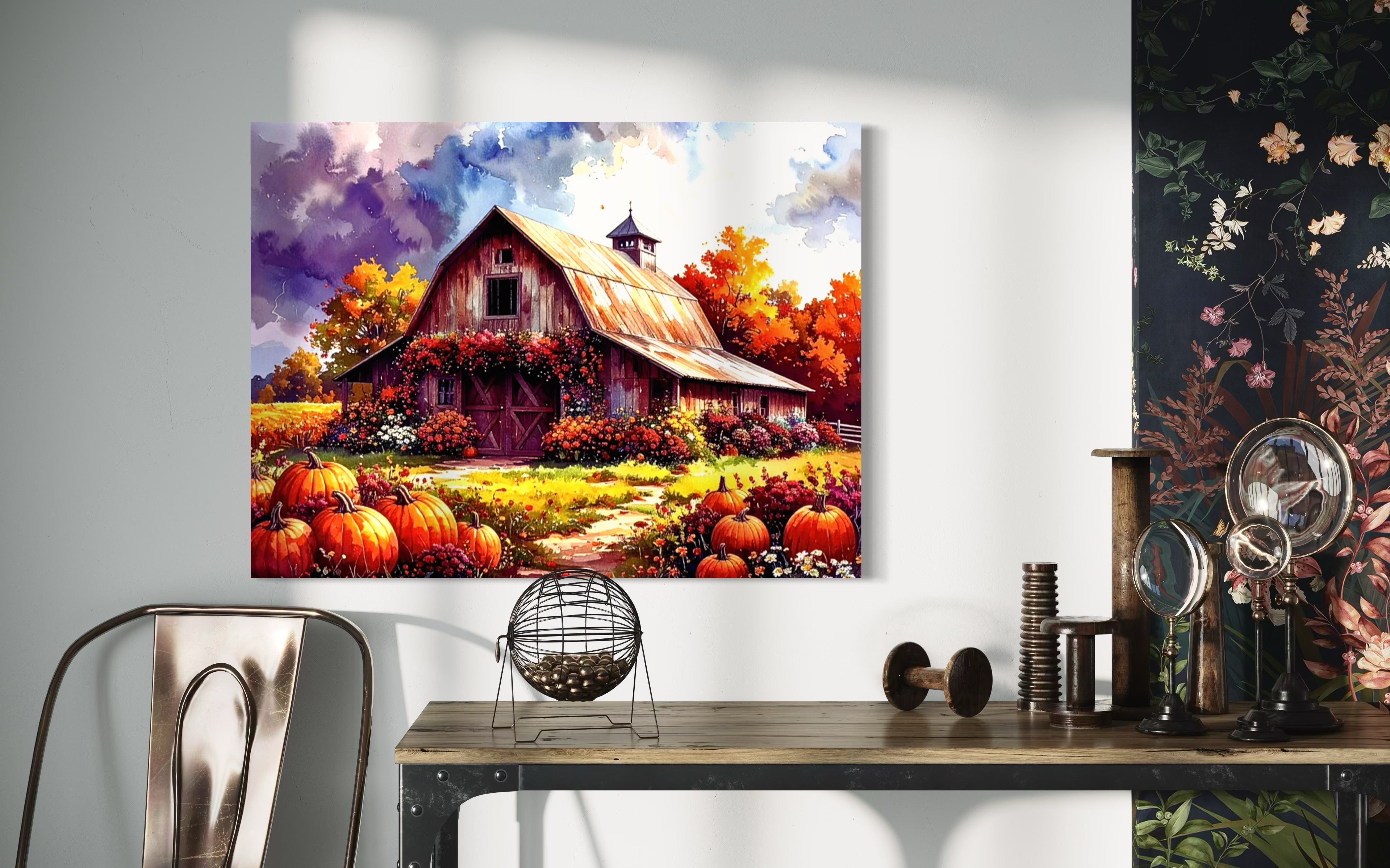 Pumpkin Farm Landscape