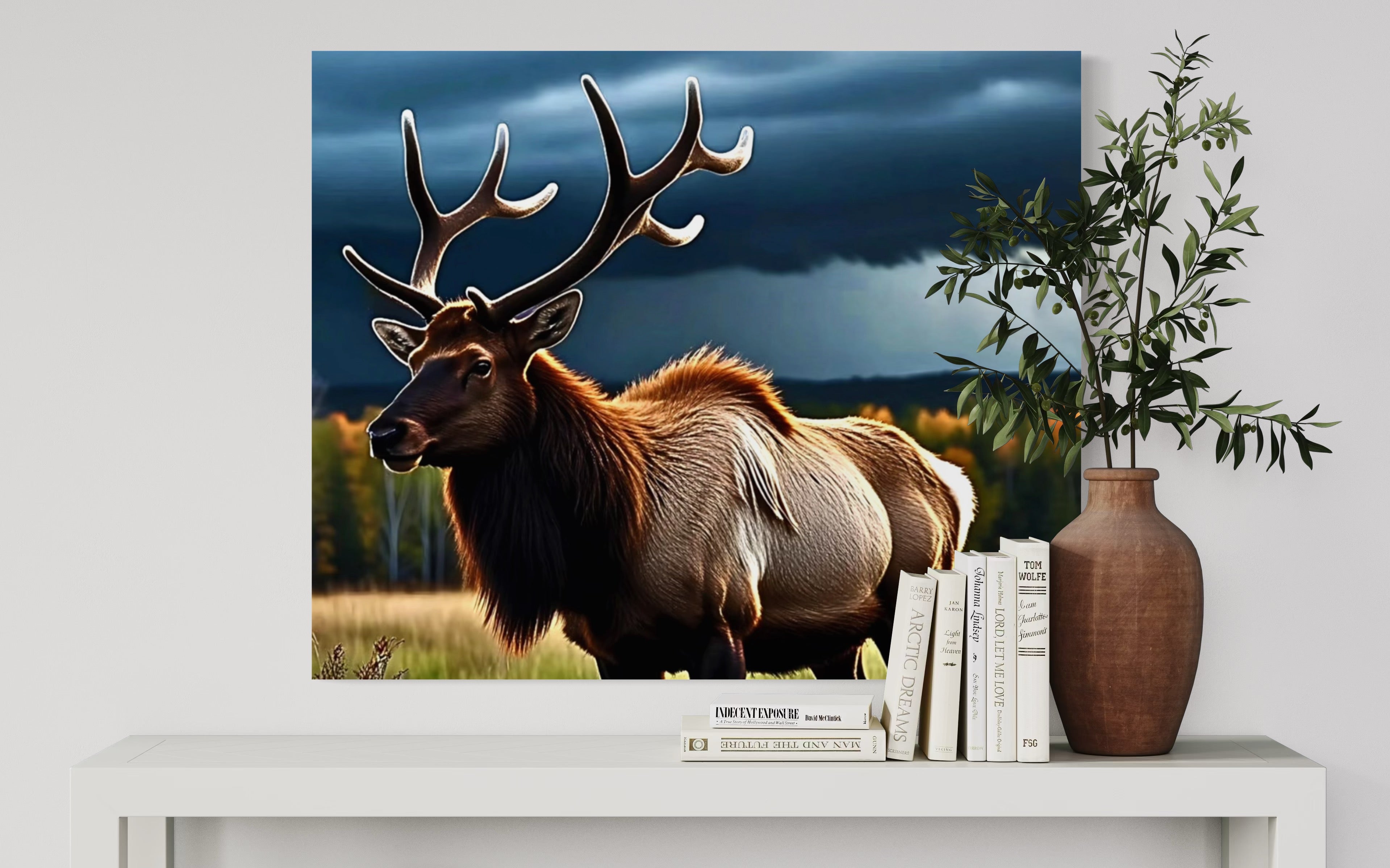 Elk in the Rockies in Autumn Museum Print