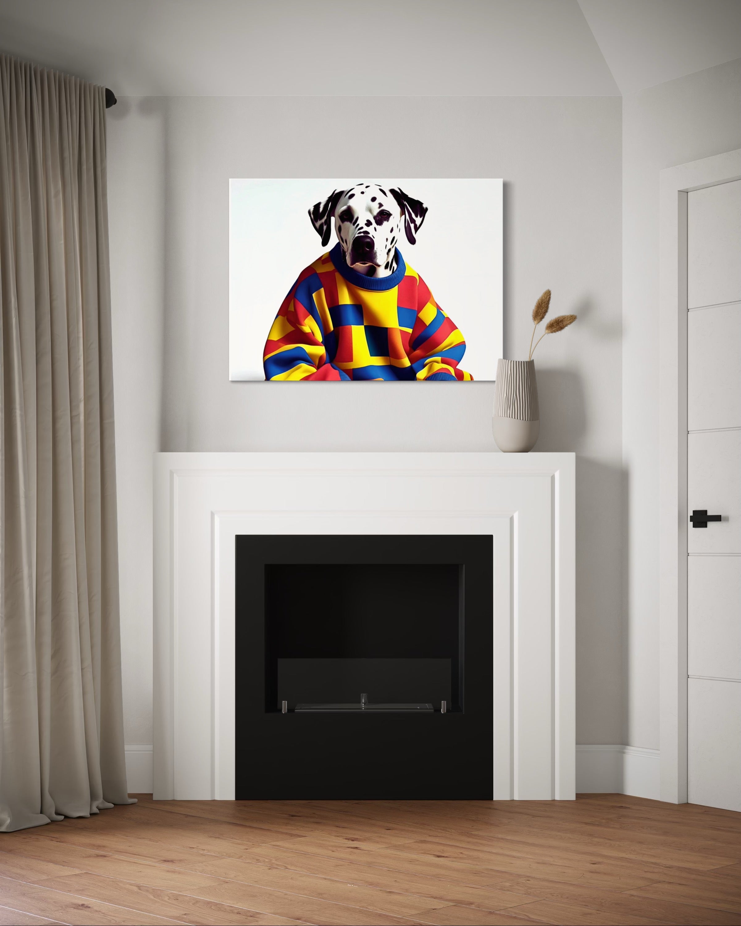 Dalmatian in a Vintage Sweater