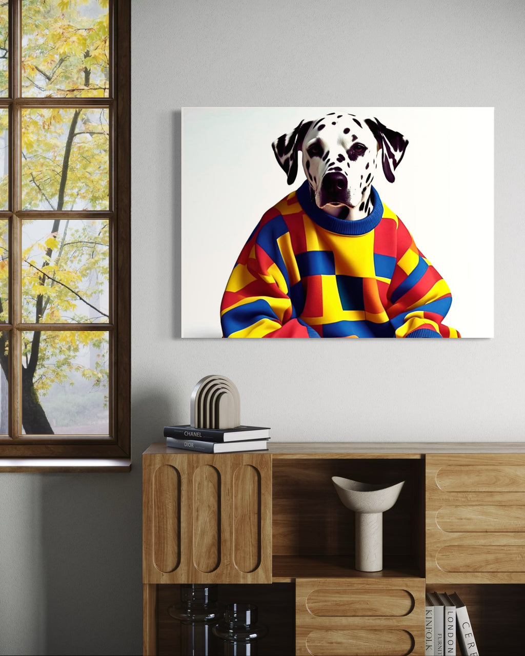 Dalmatian in a Vintage Sweater