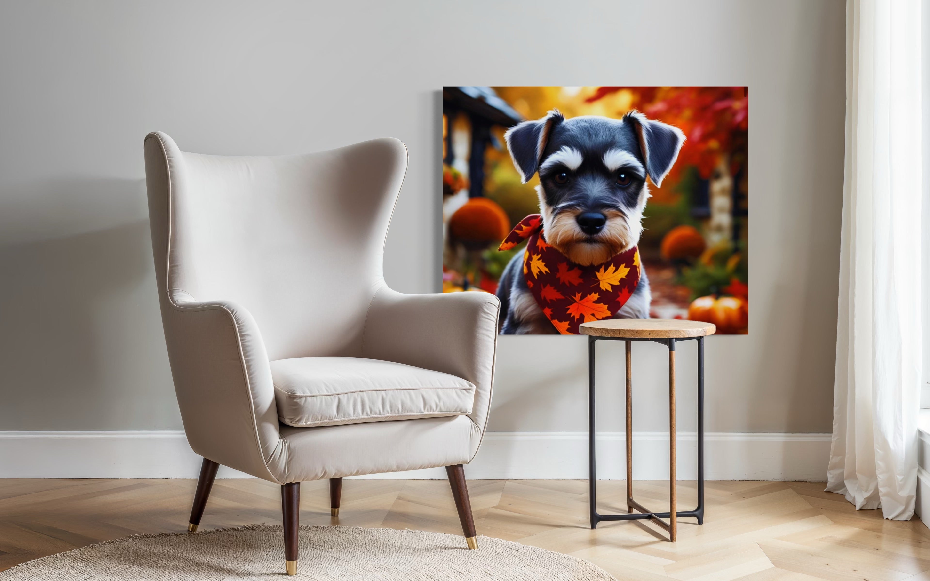 Autumn Schnauzer Puppy
