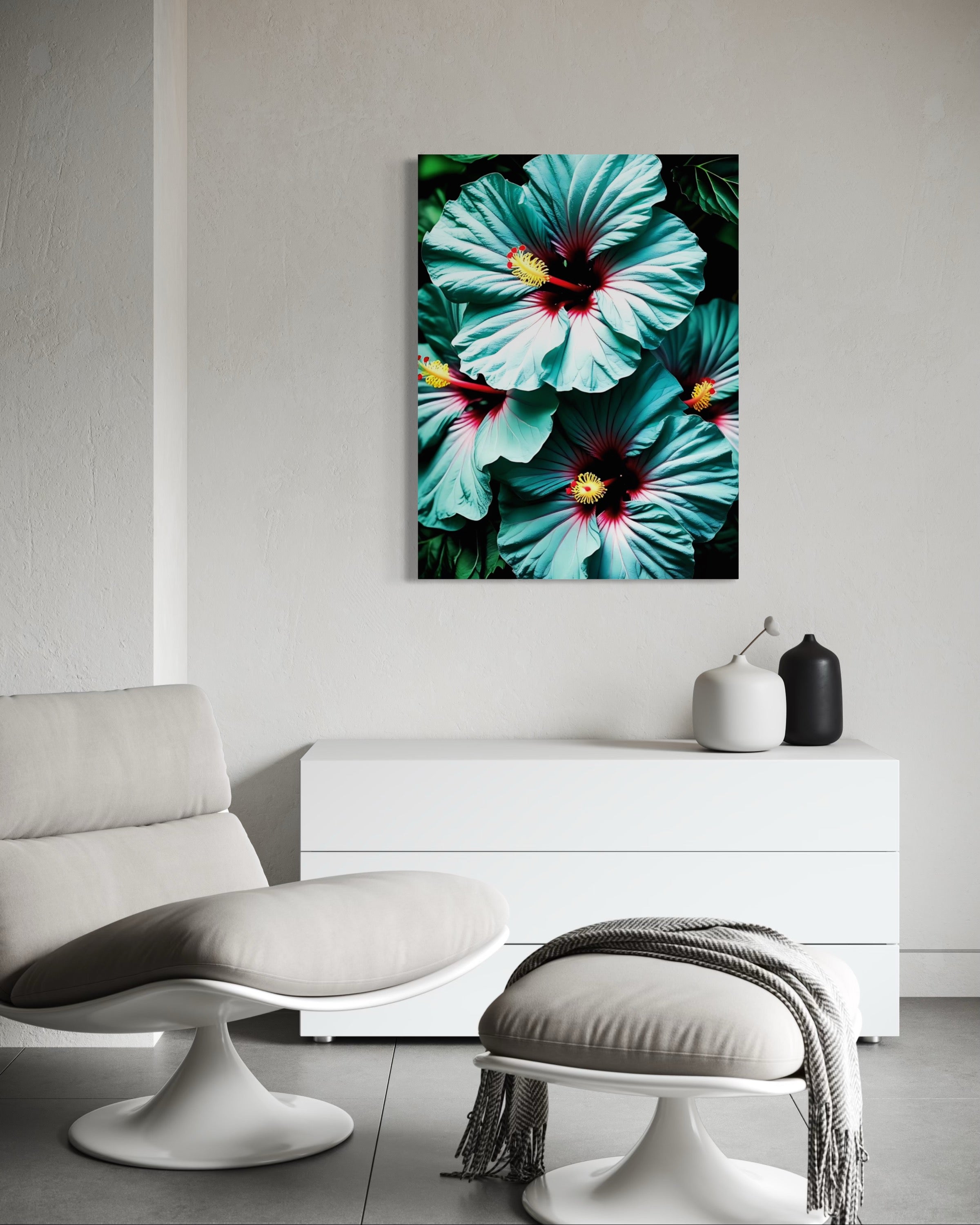 Hawaiian Blue Hibiscus Museum Print
