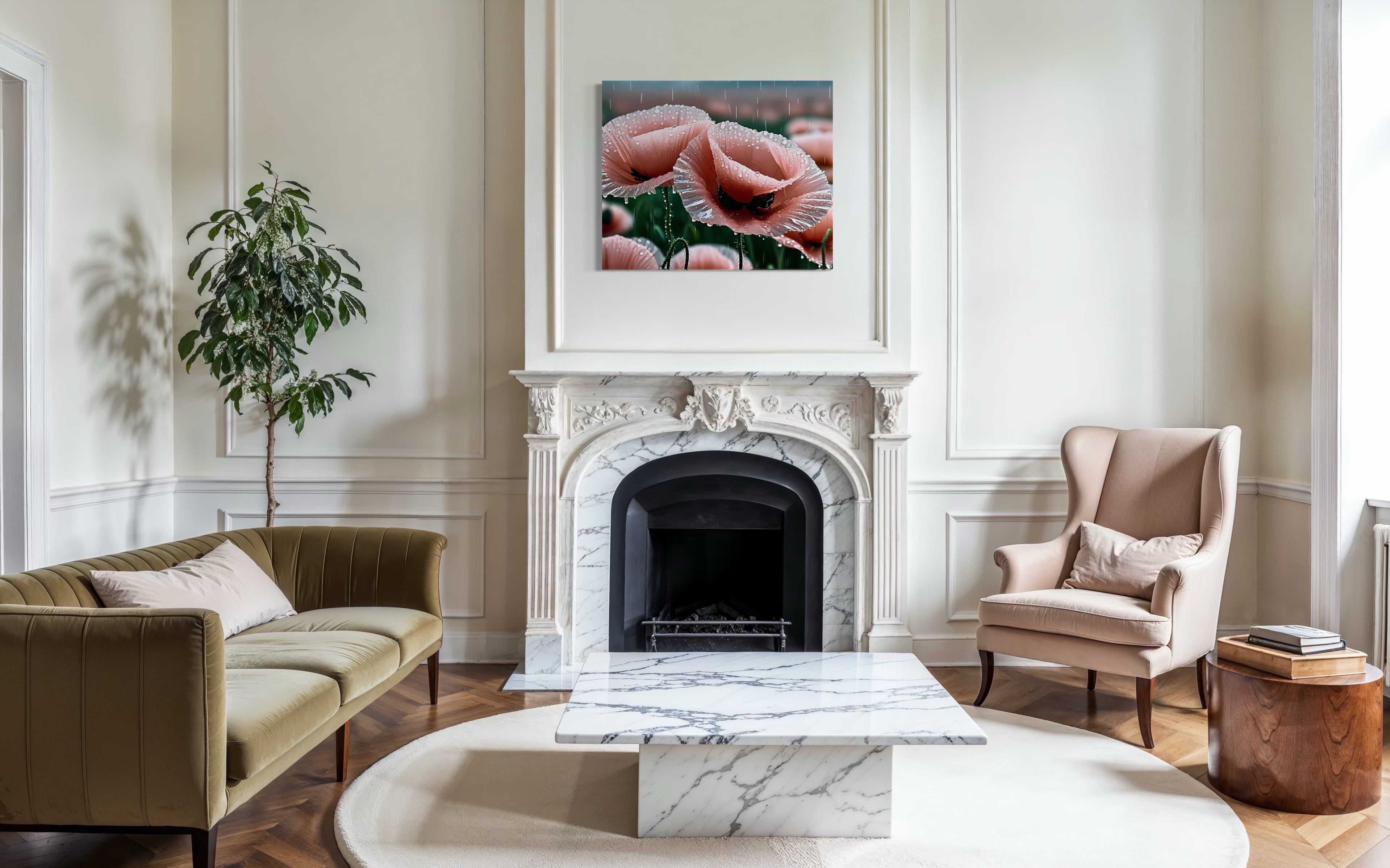 Pink Poppies Museum Print
