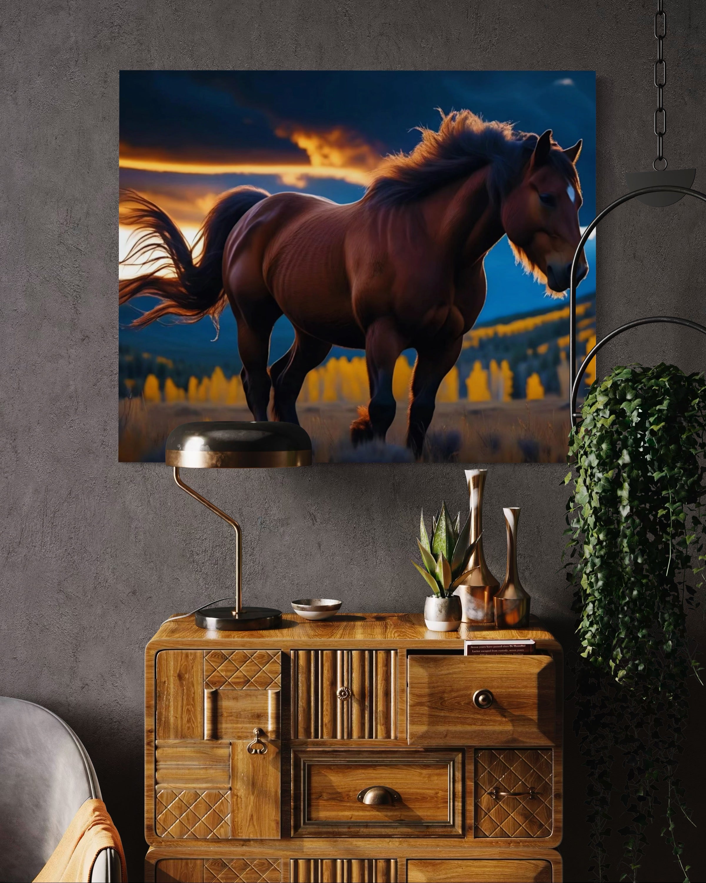 Montana Wild Horse Museum Print