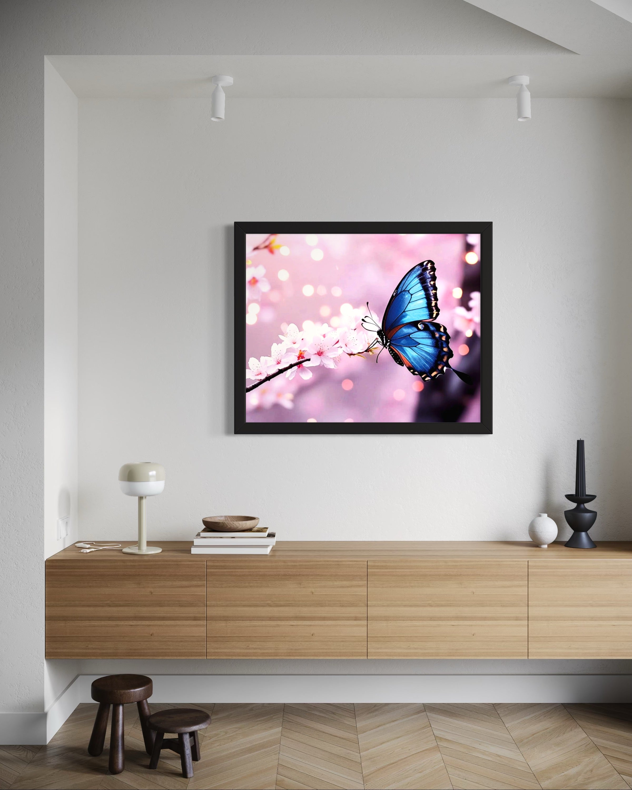 Butterfly Blossoms Museum Print