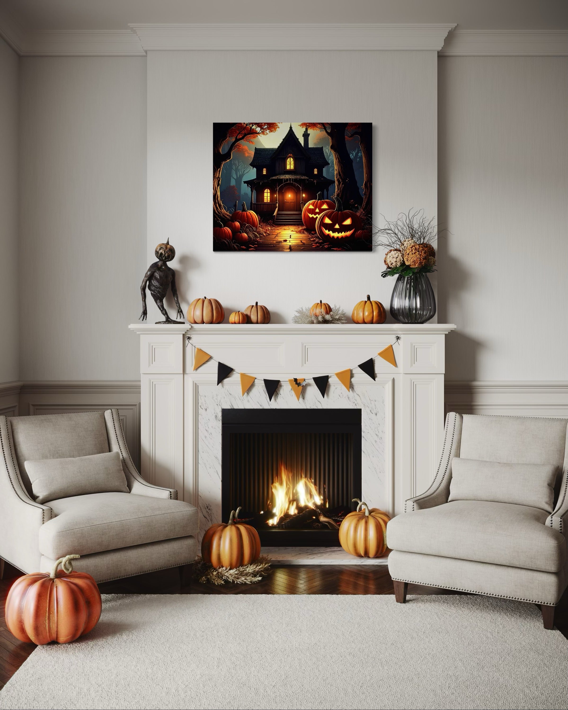 Halloween House Porch