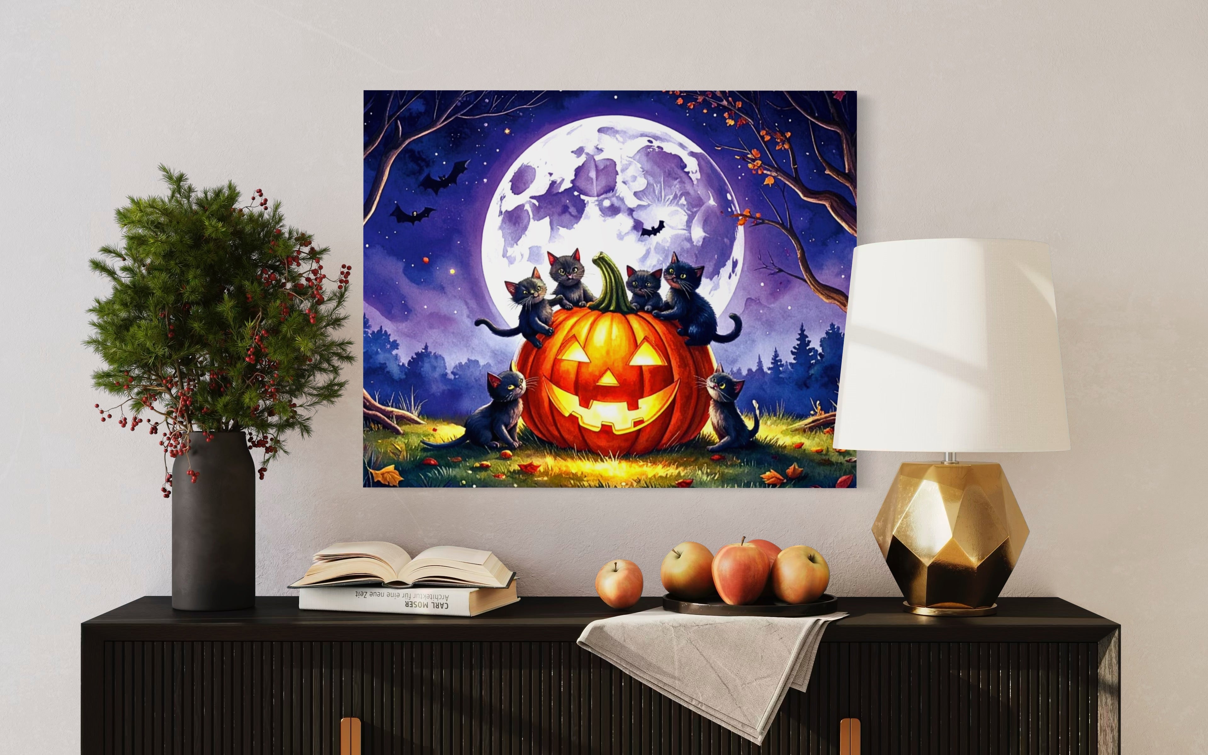 Kittens on a Jack O Lantern