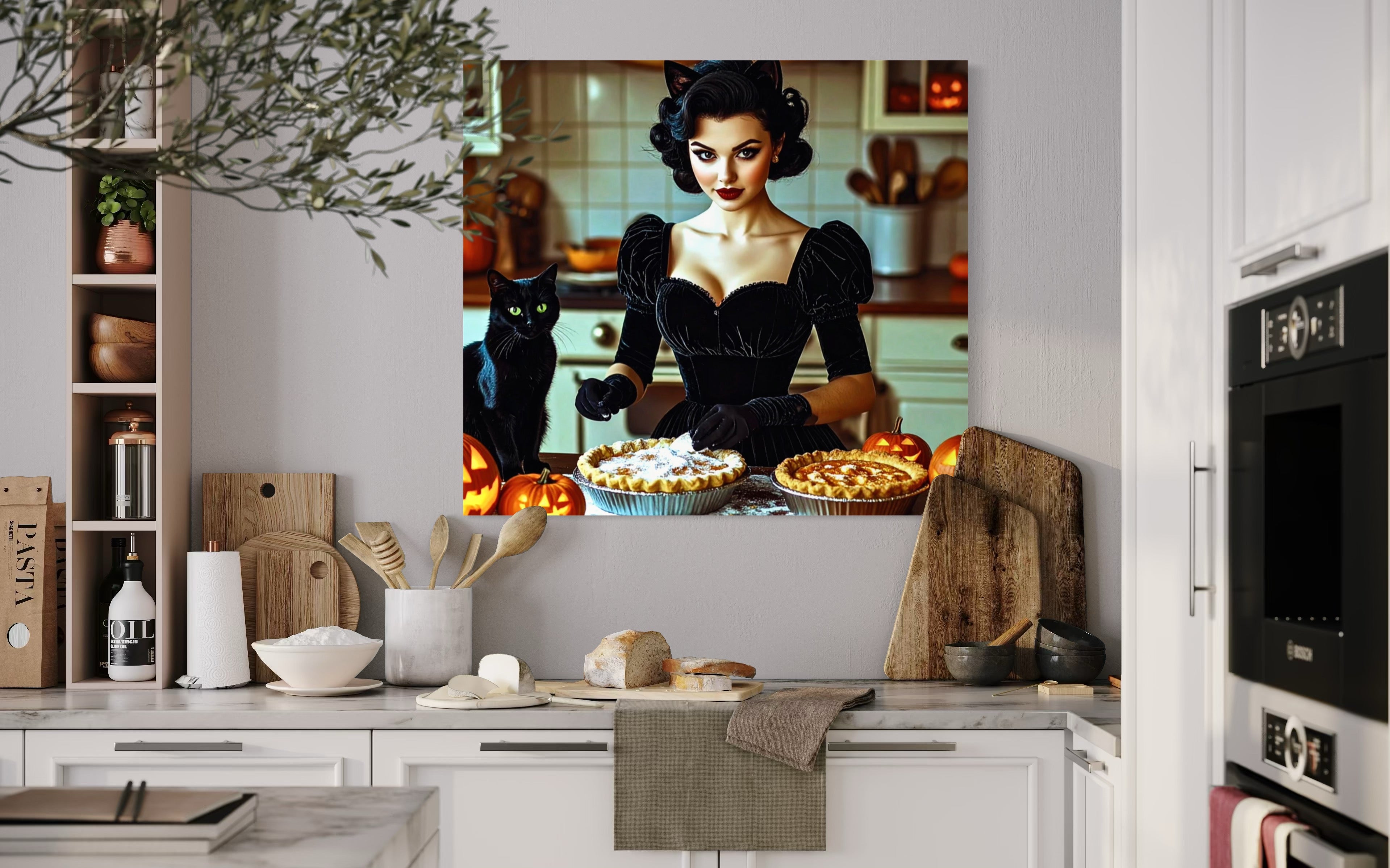 Halloween Black Cat Costume Pumpkin Pie