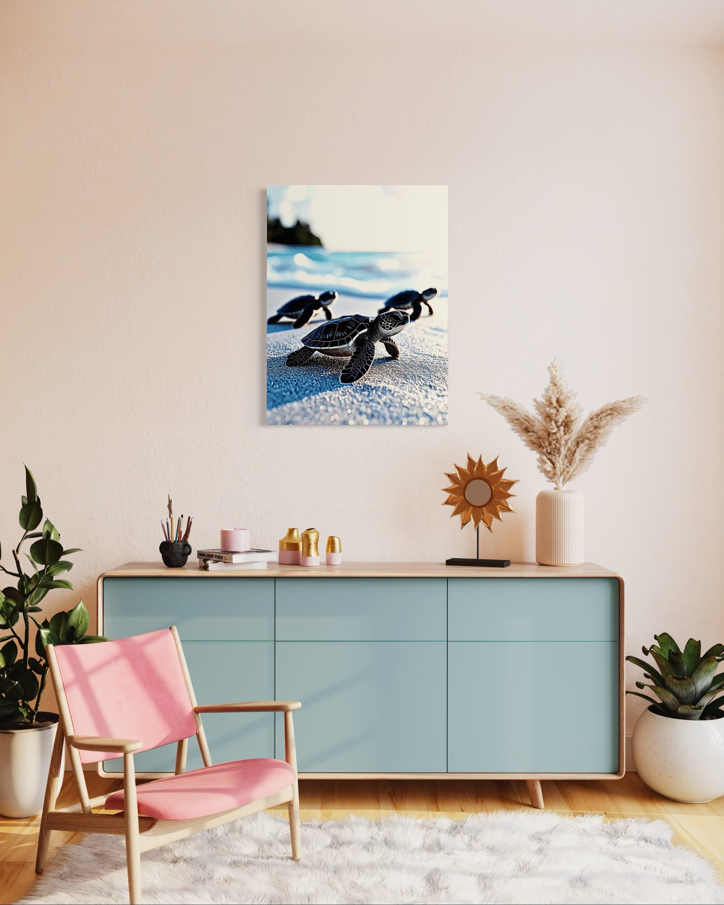 Baby Sea Turtles Museum Print