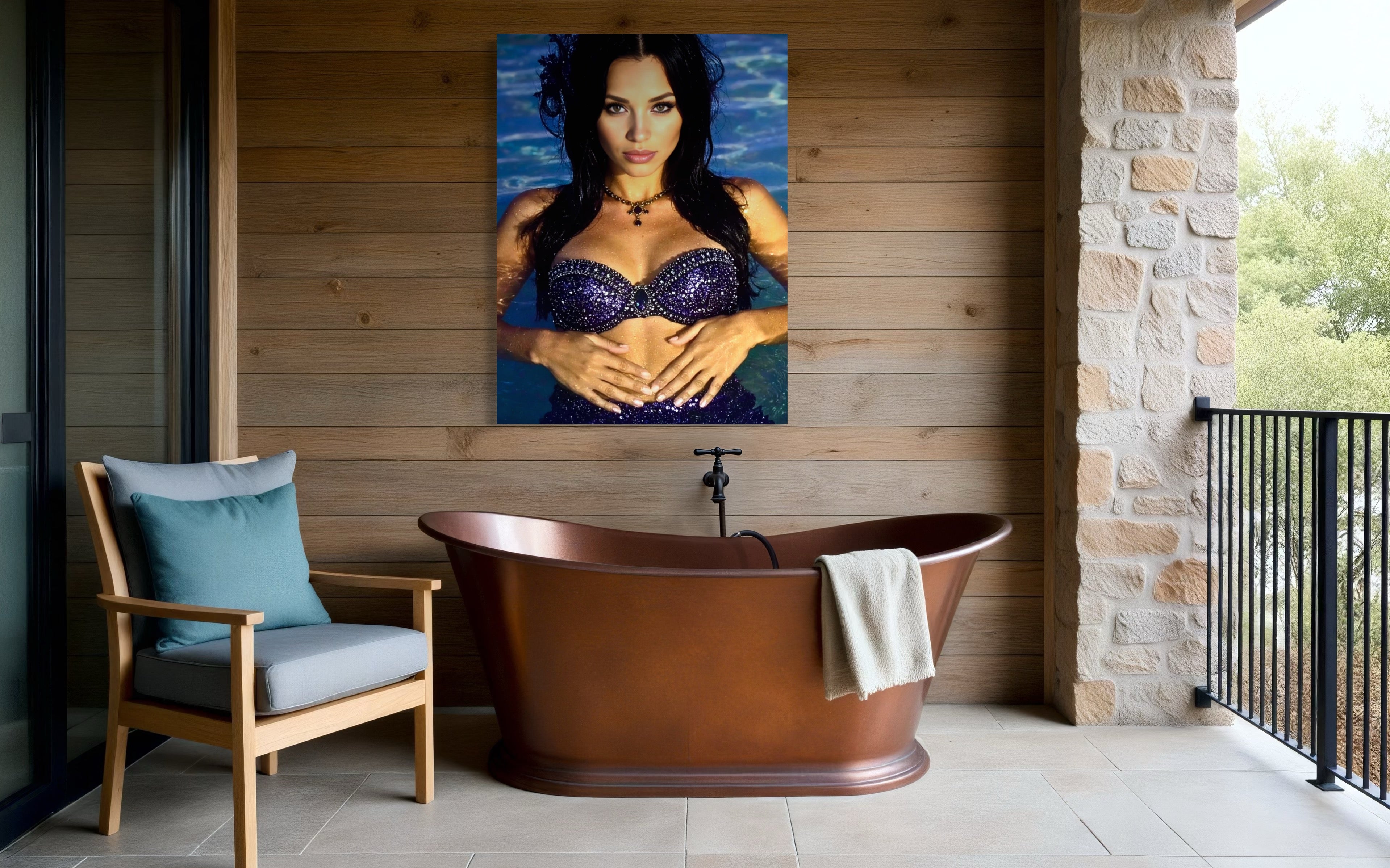 Evangeline Siren of Thames River Museum Print