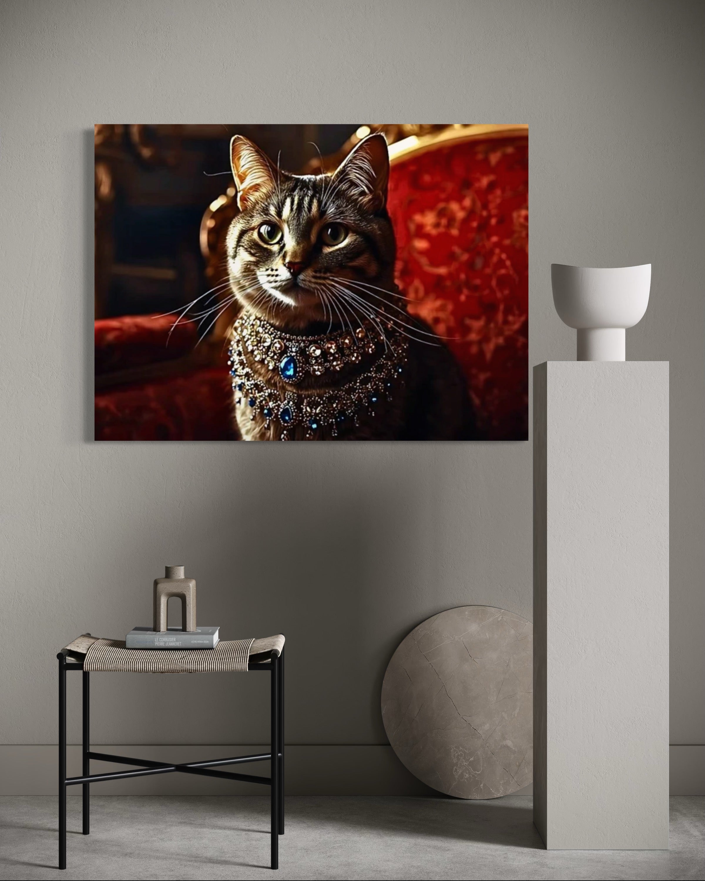 Victorian Royal Cat Portrait Museum Print