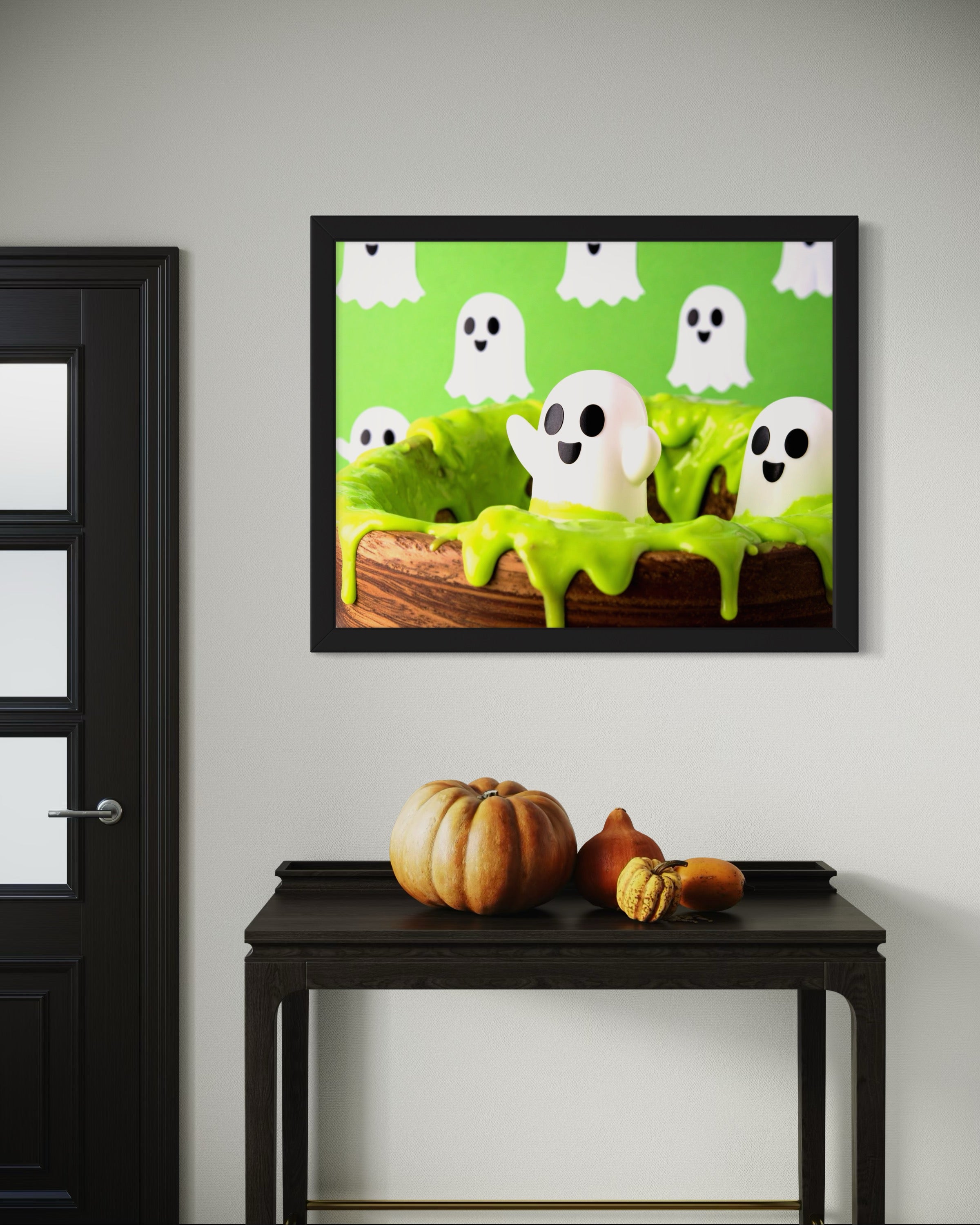 Ghosts in Green Slime Museum Print