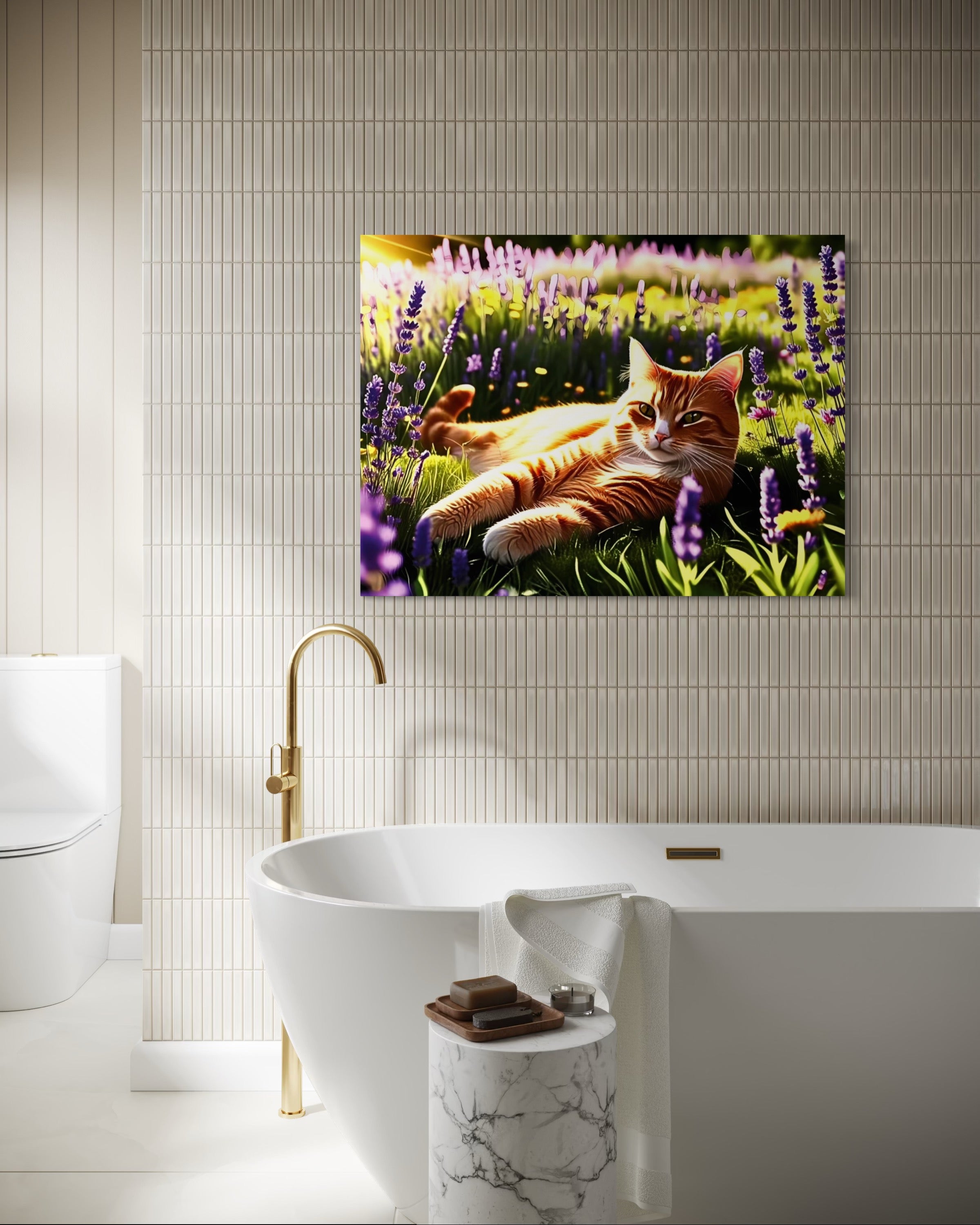 Sunning in the Meadow Museum Print