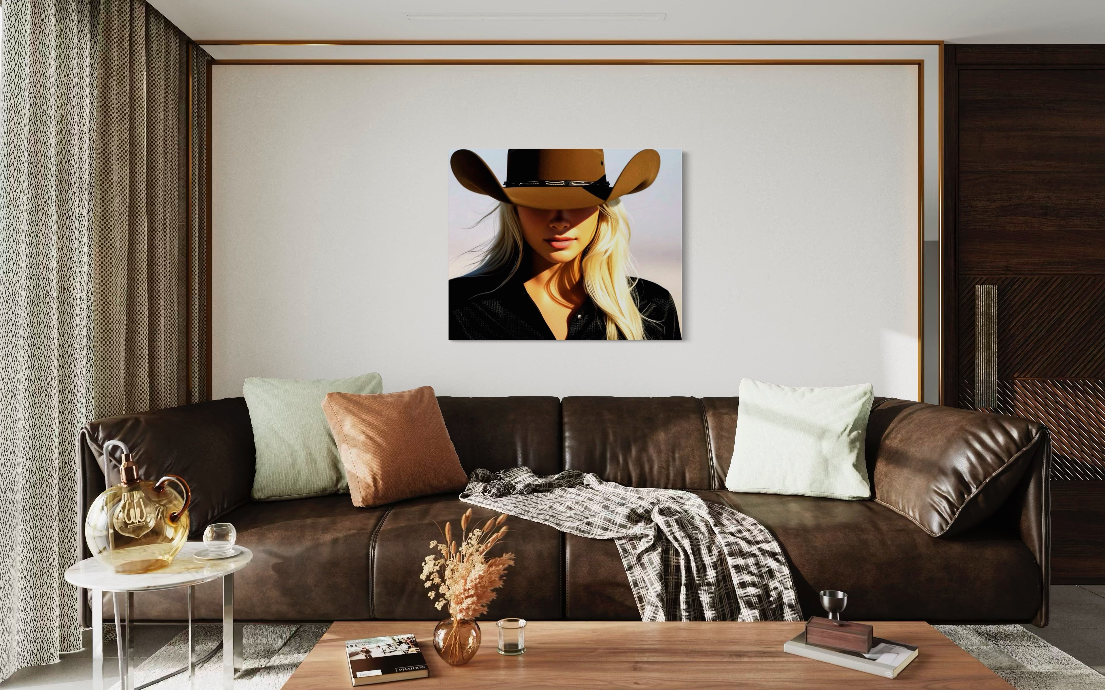 Blonde Cowgirl Museum Print