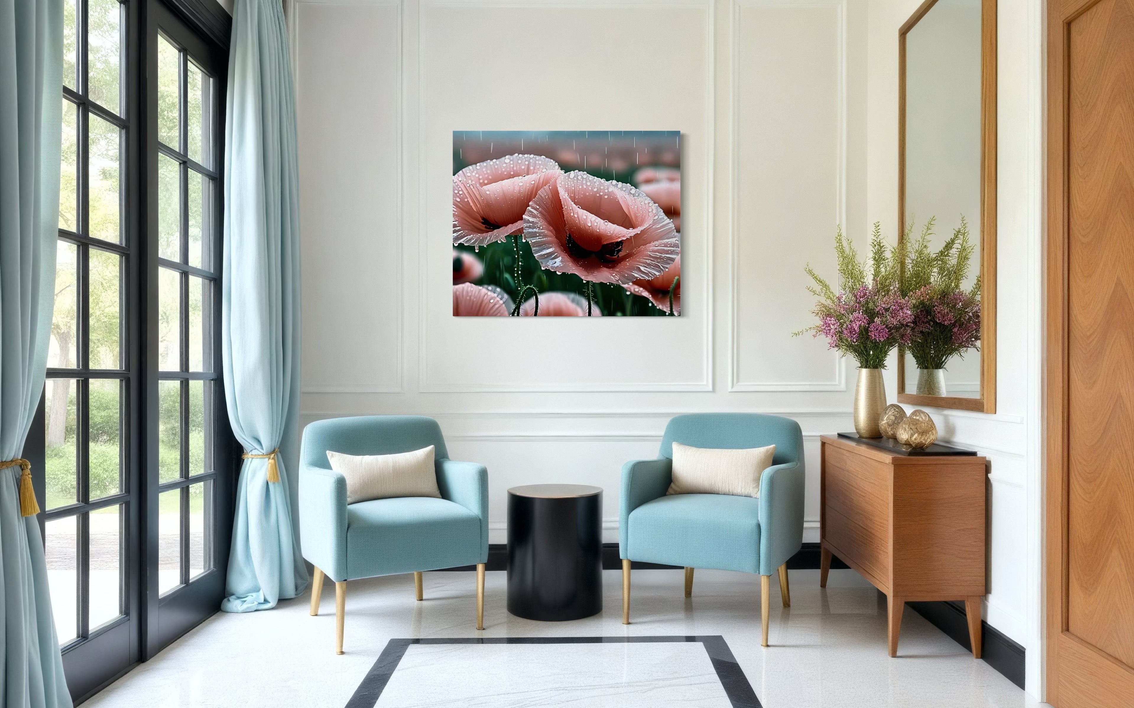 Pink Poppies Museum Print