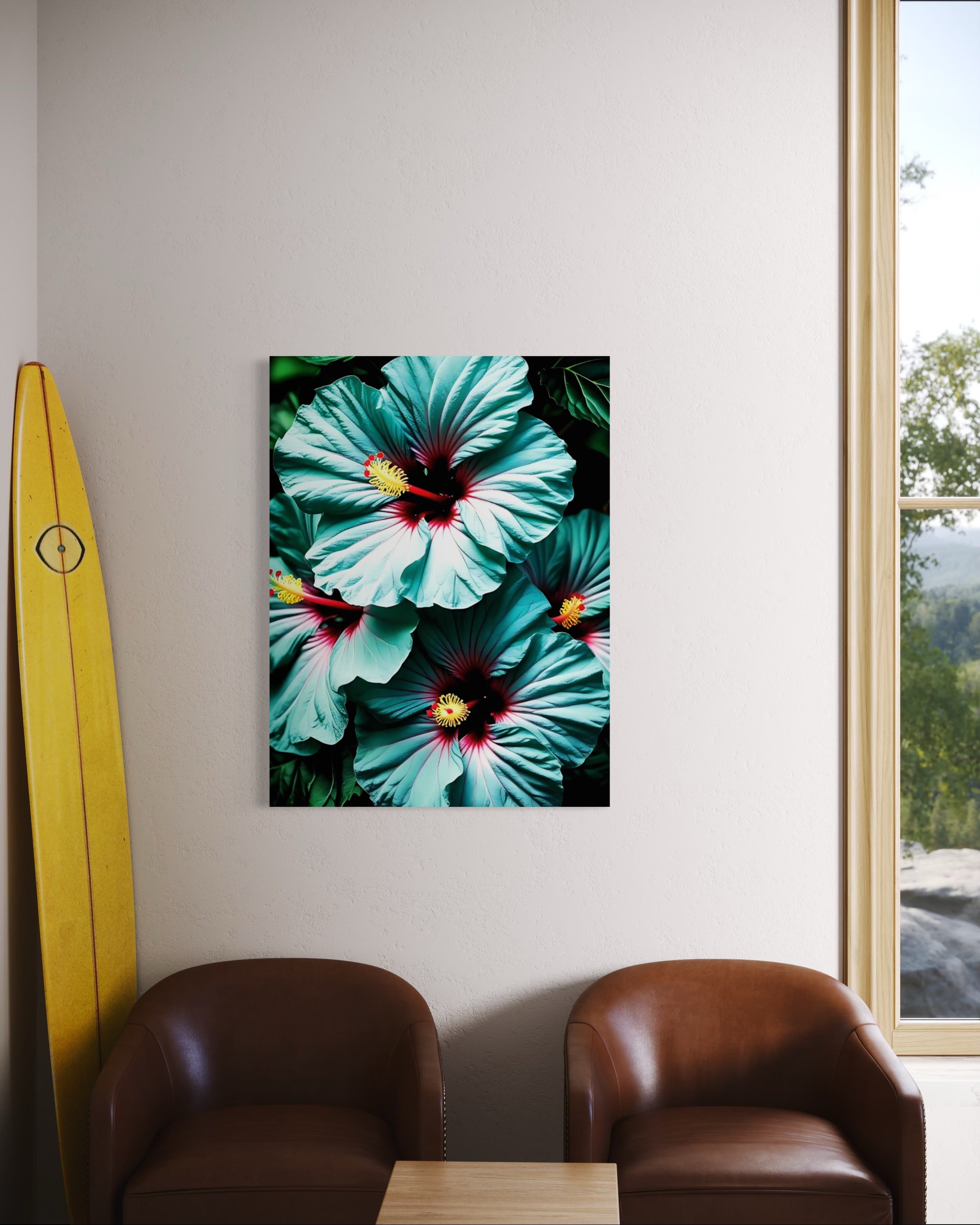 Hawaiian Blue Hibiscus Museum Print