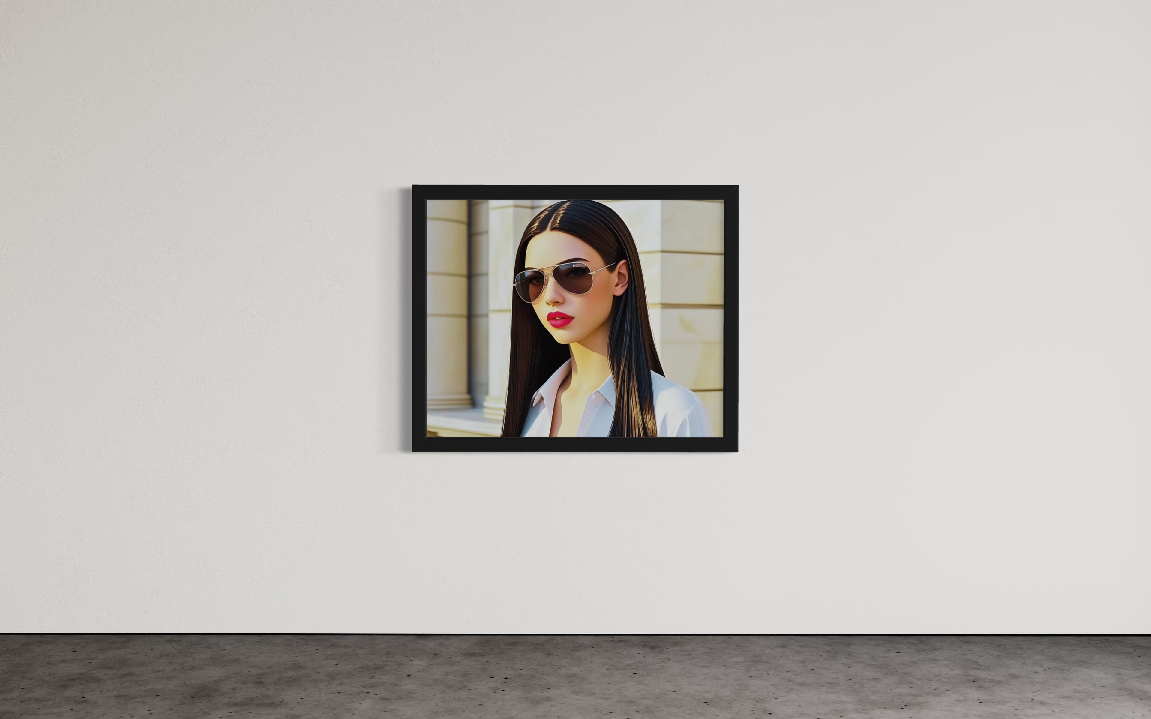 Business Babe with Sunglasses Museum Print